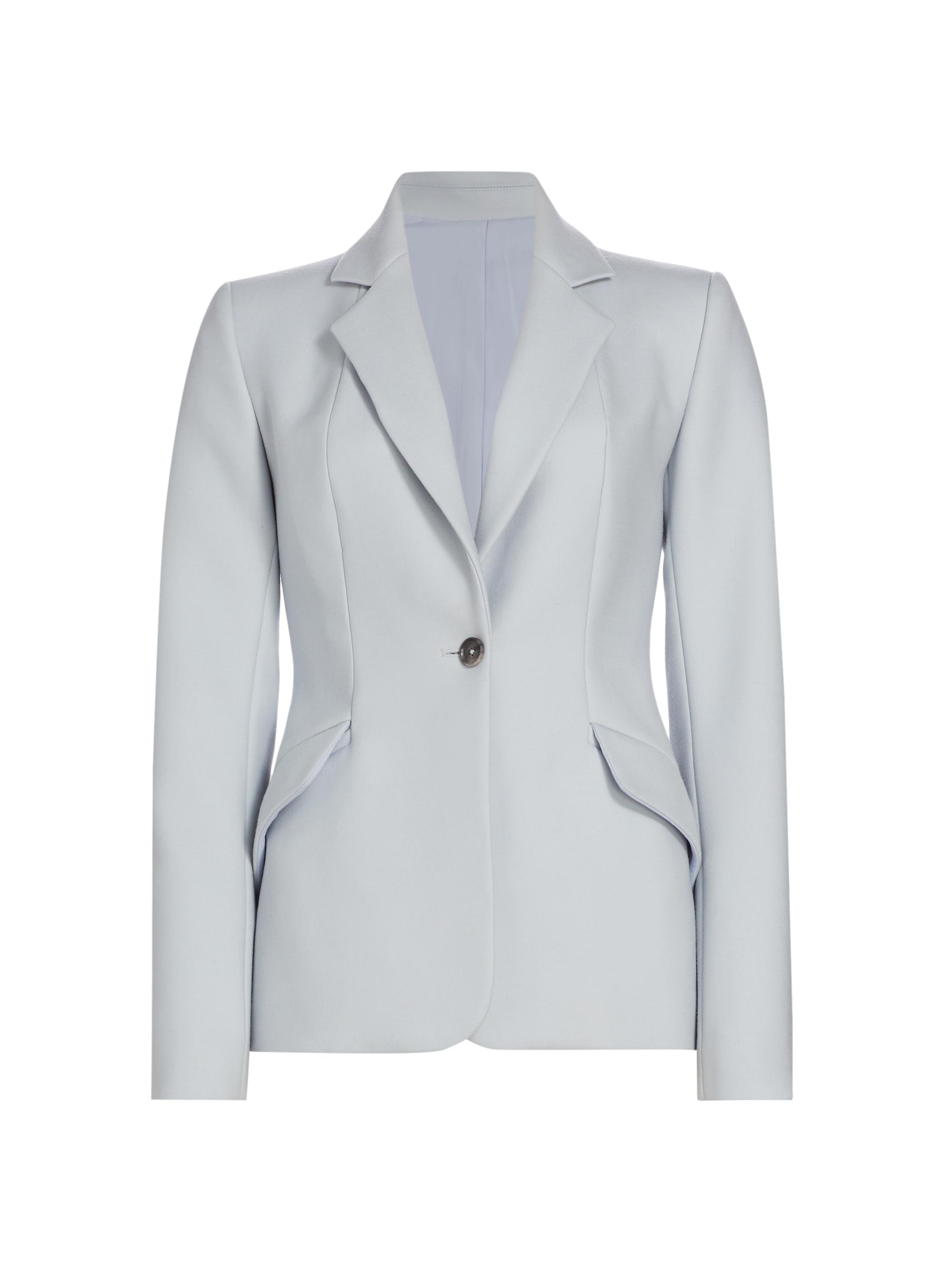 Brandon Maxwell Women's The Larsa Stretch-Wool Jacket - Sky Blue
