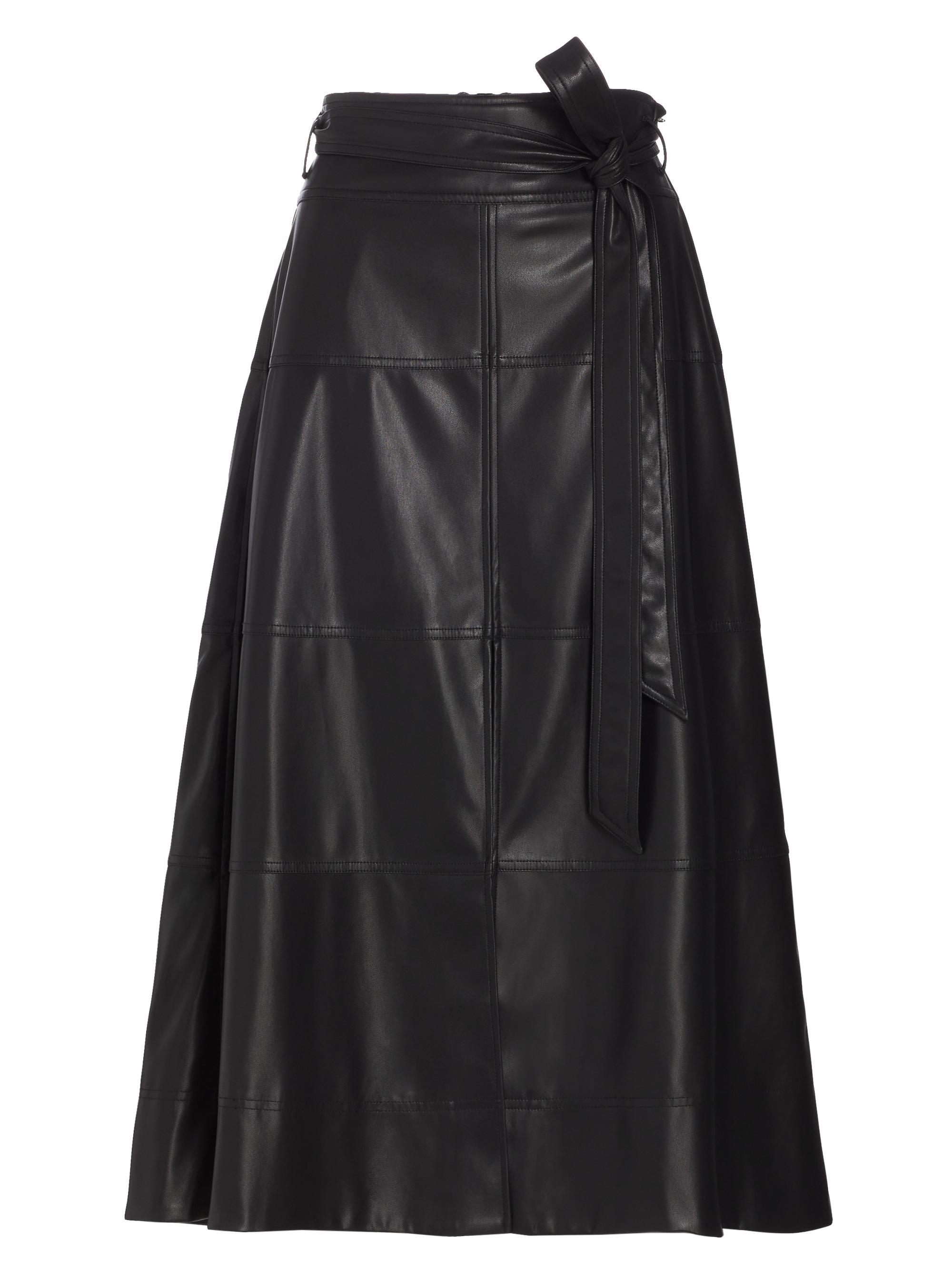 Tanya Taylor Women's Hudson Tie-Waist Midi-Skirt - Black
