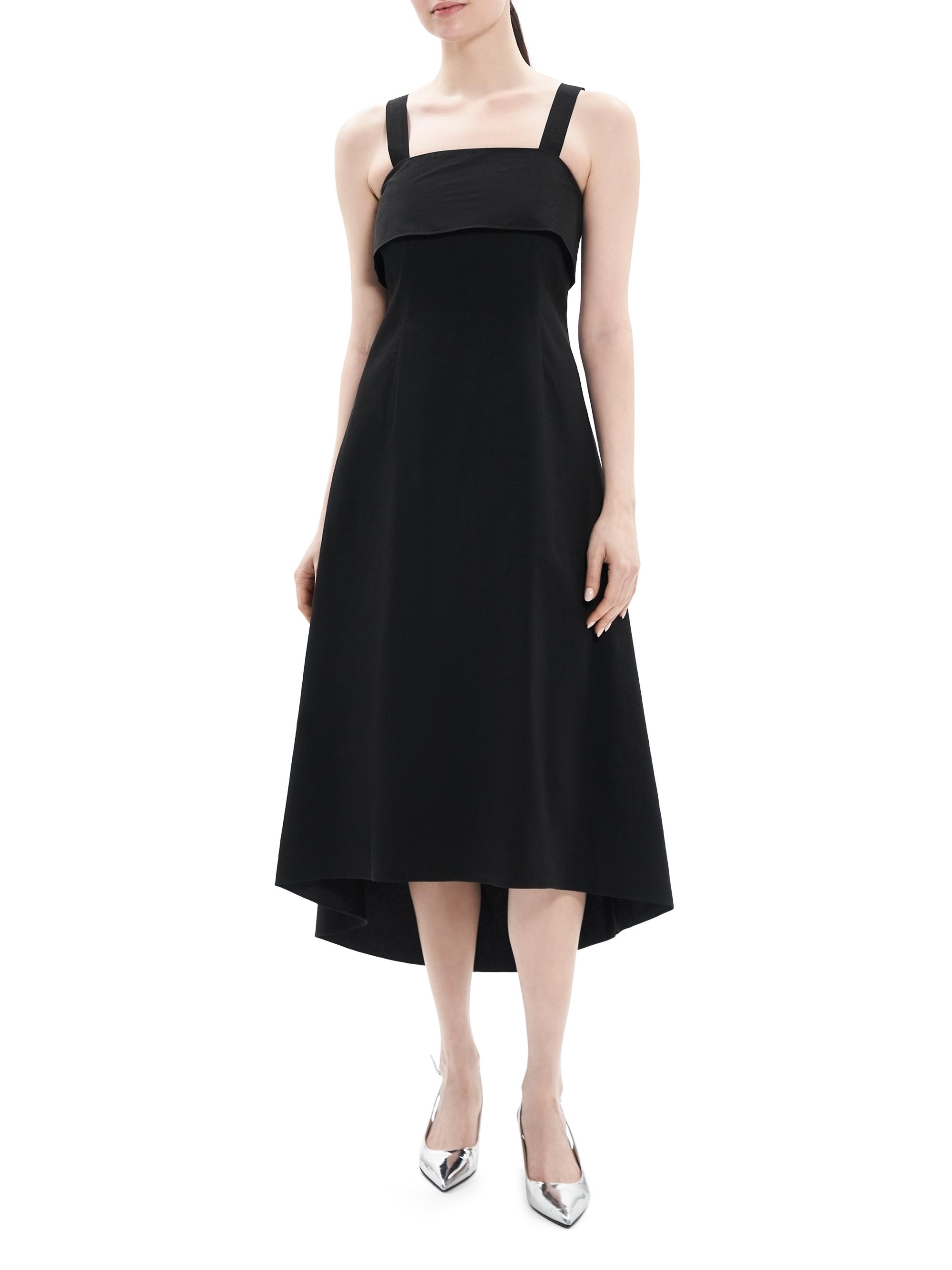 Theory Linen-Blend Midi-Dress | Saks Fifth Avenue