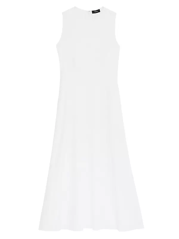 Shop Theory Linen-Blend Sleeveless Midi-Dress