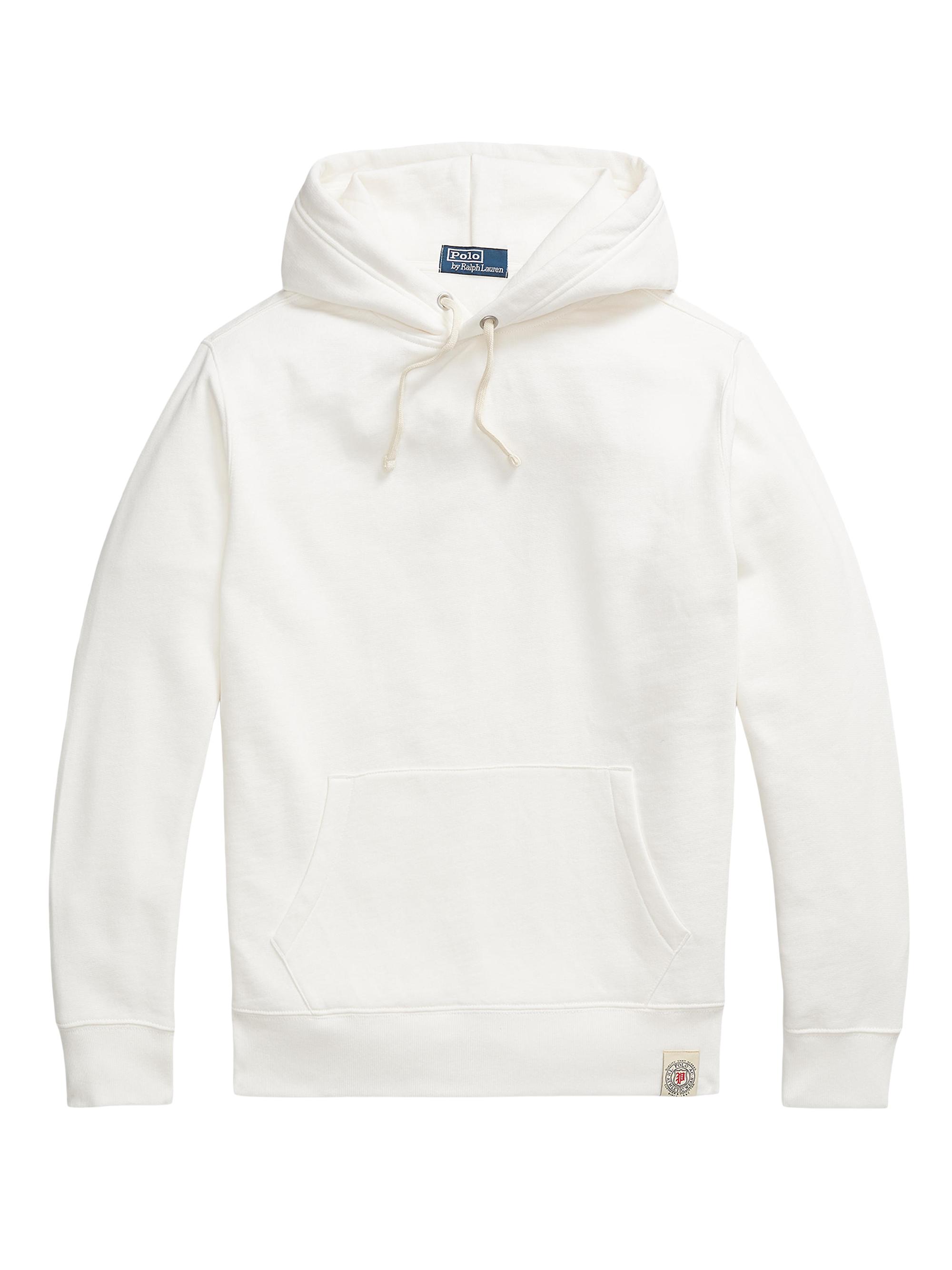Polo Ralph Lauren Men's Cotton-Blend Fleece Hoodie - Deckwash White