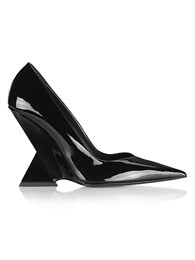 Cheope 105MM Leather Wedge Pumps