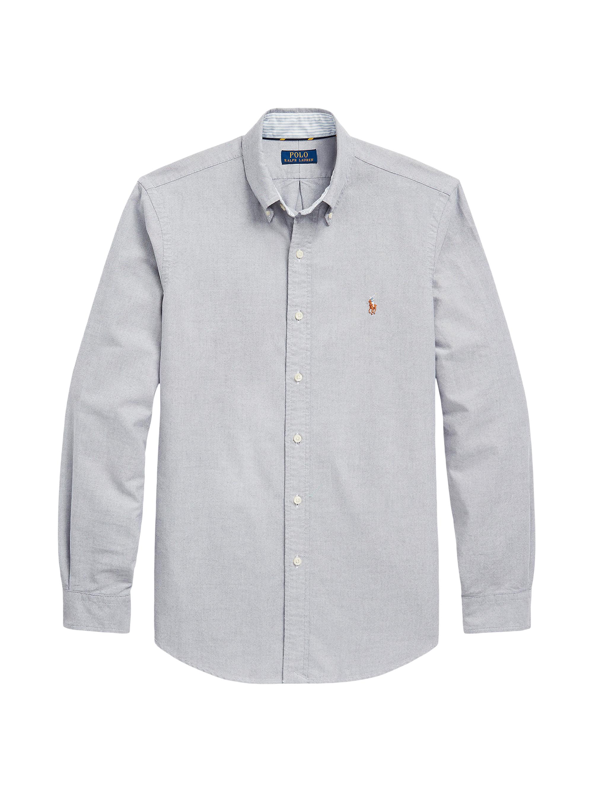 Polo Ralph Lauren Men's Cotton Oxford Shirt - Slate