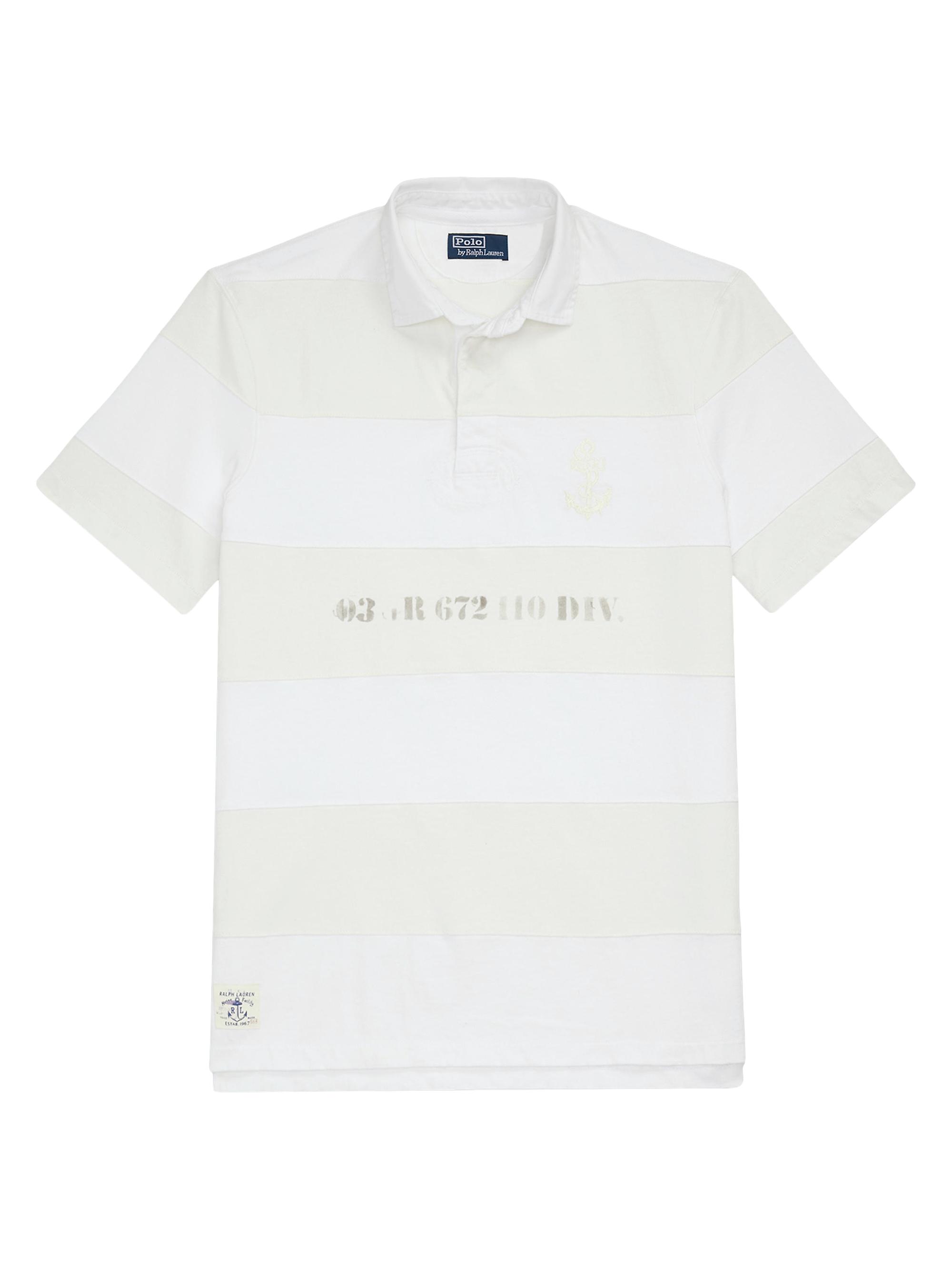 Polo Ralph Lauren Men's Striped Graphic Polo - Classic Oxford White Multi