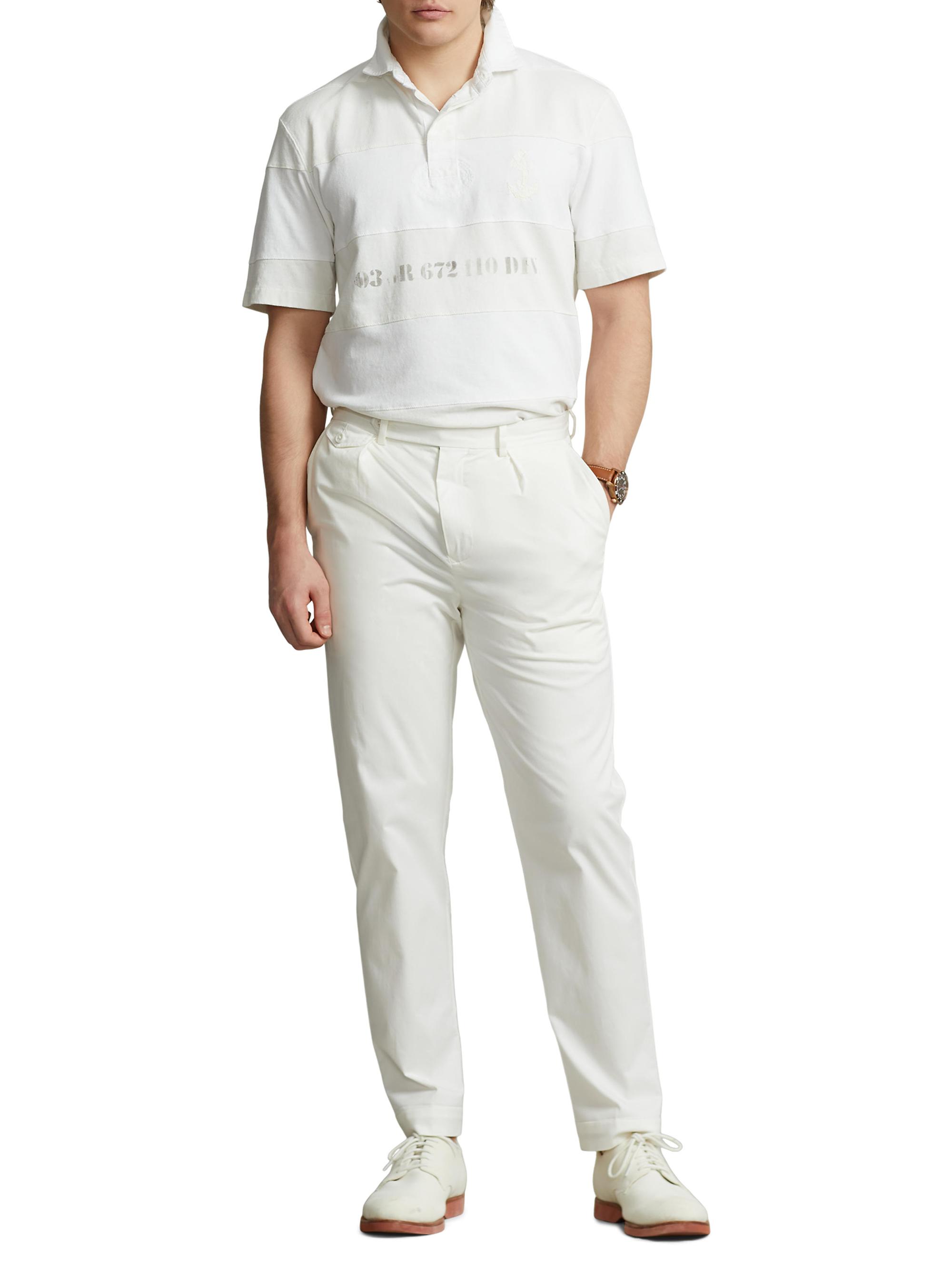 Polo Ralph Lauren Striped Graphic Polo | Saks Fifth Avenue