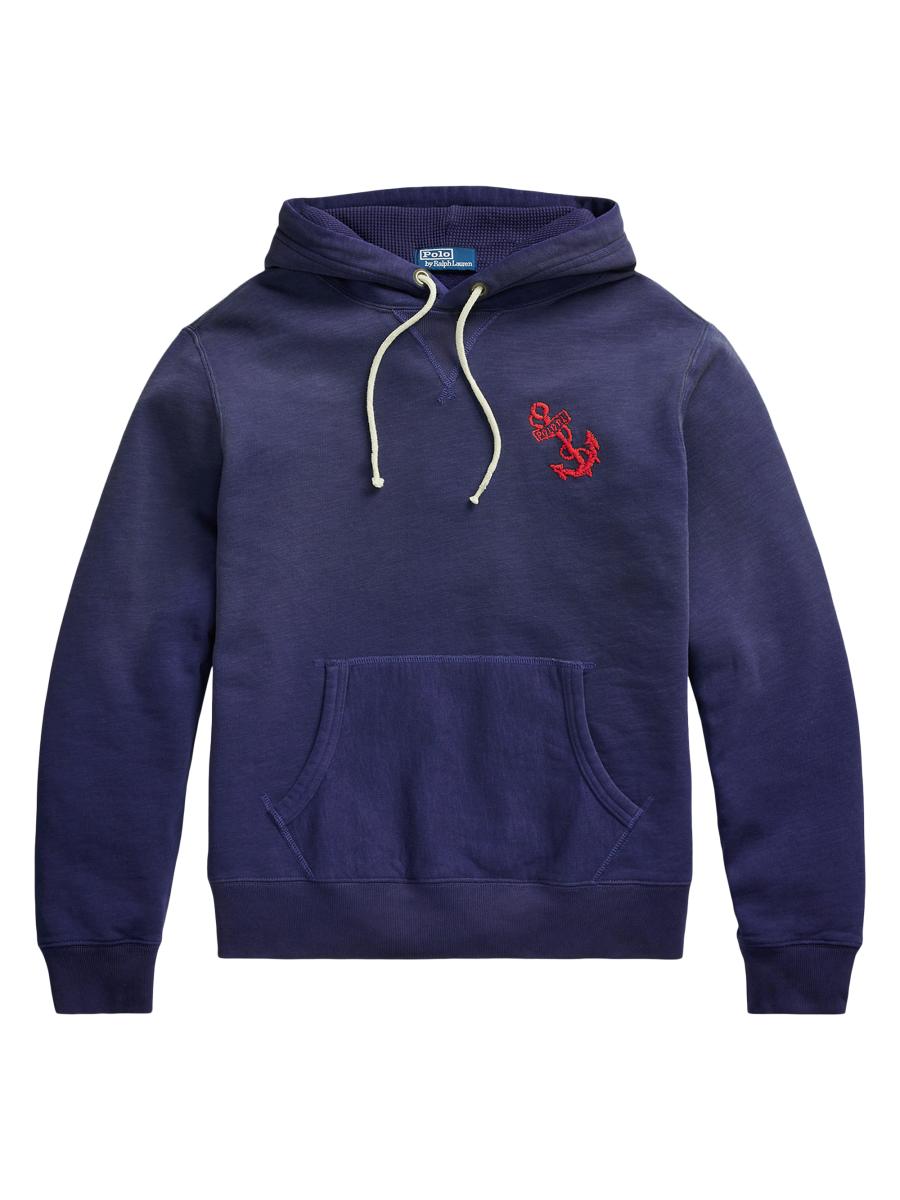 ★★POLO RALPH LAUREN★★ Anchor Print Fleece Sweatshirt Whi Anchor-Print Fleece Sweatshirt | Ralph Lauren