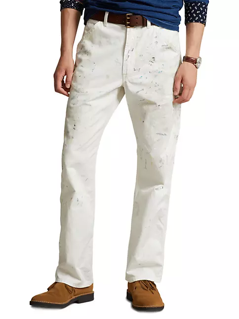 Monogram Workwear Denim Carpenter Trousers - Luxury White