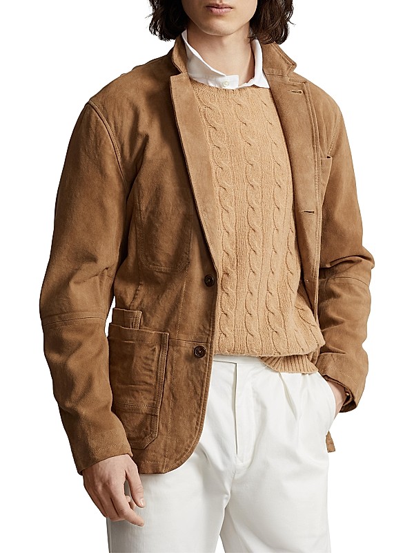 Shop Polo Ralph Lauren Suede Cargo Jacket | Saks Fifth Avenue Shop Polo Ralph Lauren Suede Cargo Jacket | Saks Fifth Avenue