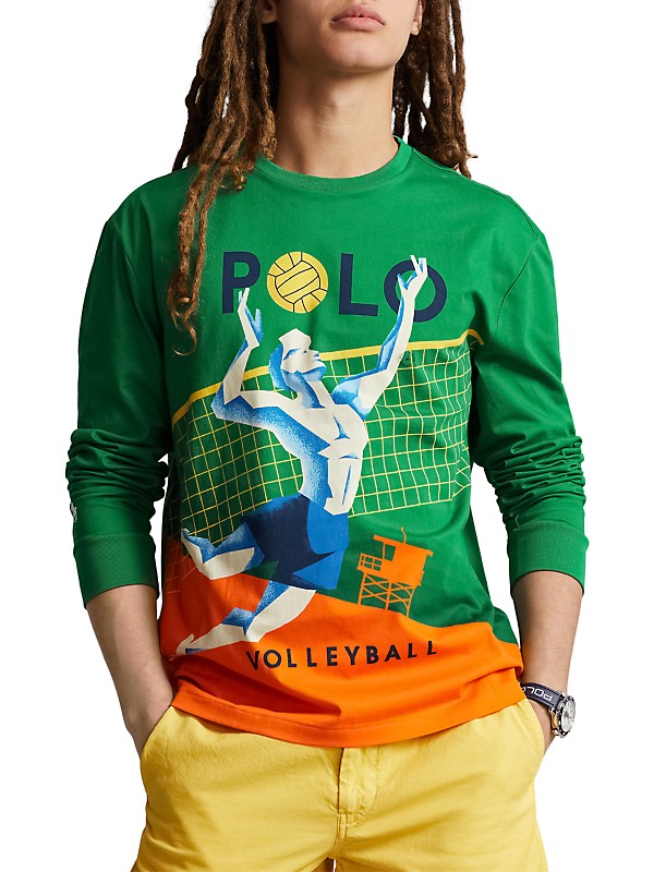 Shop Polo Ralph Lauren Volley Logo Long-Sleeve T-Shirt Shop Polo Ralph Lauren Volley Logo Long-Sleeve T-Shirt