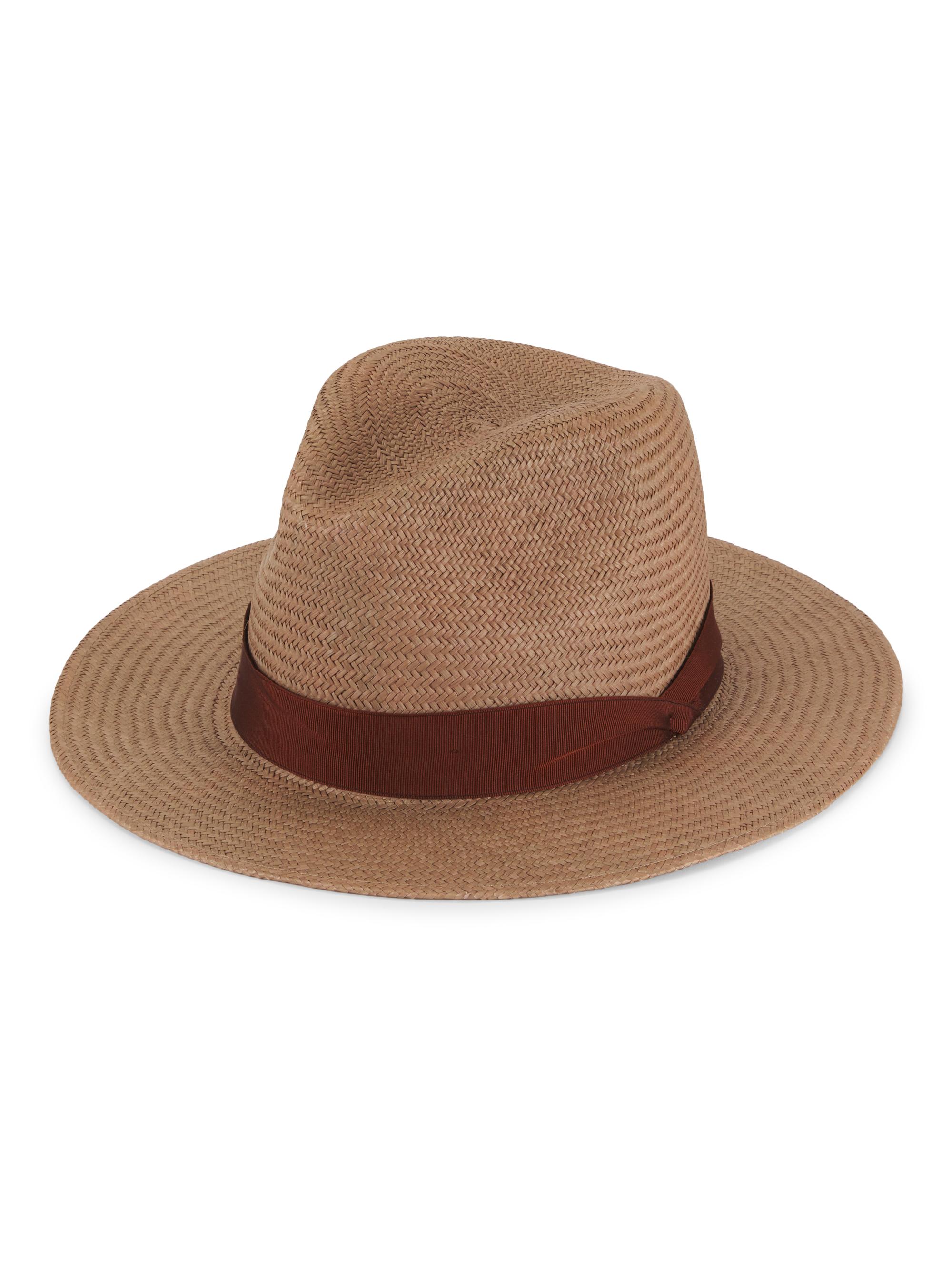rag & bone Women's Panama Straw Hat - Caramel
