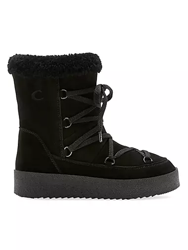 Emery Shearling-Lined Leather Winter Boots