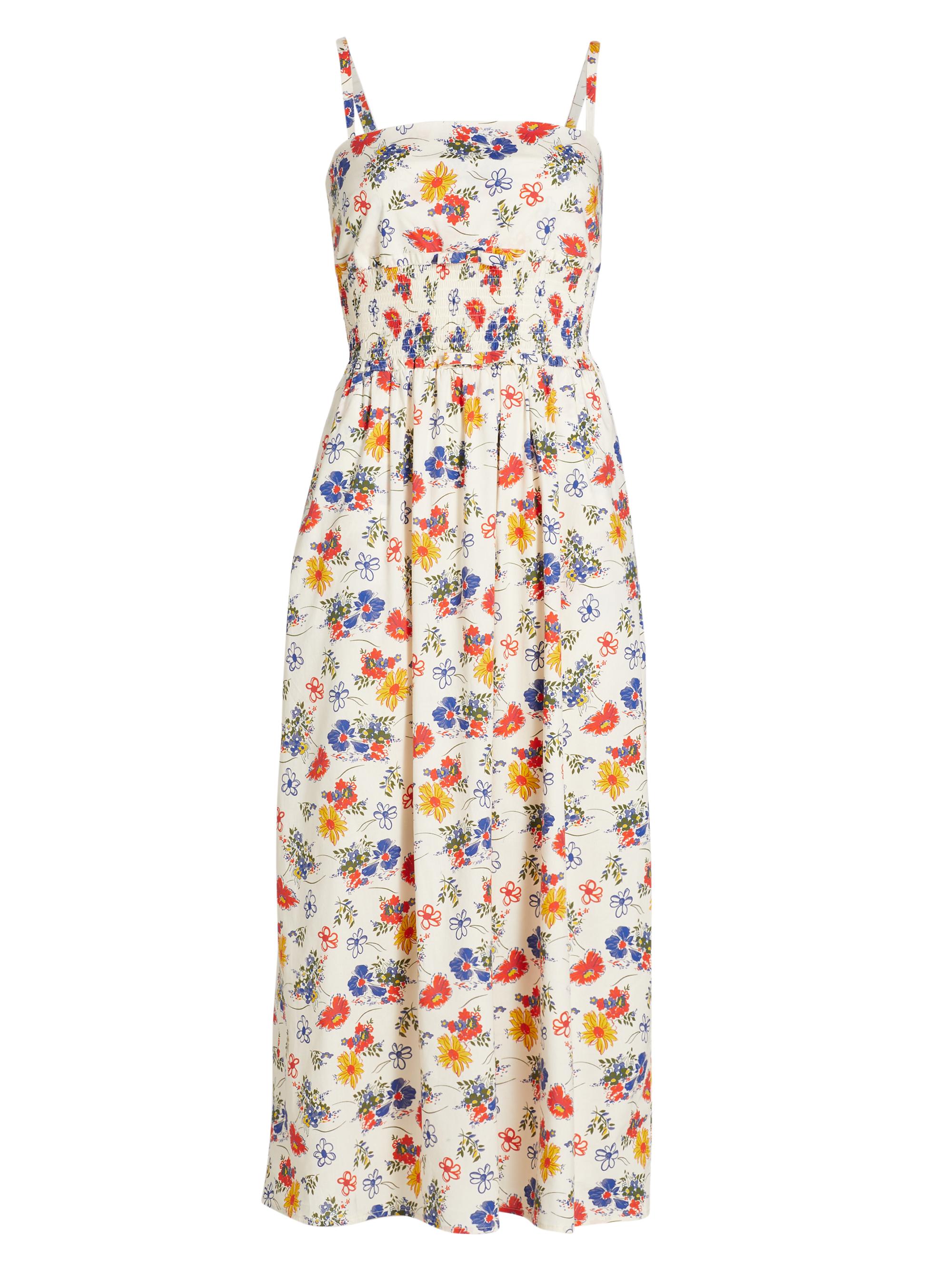 HVN Women's Scarlett Floral Midi-Dress - Flower Bunch