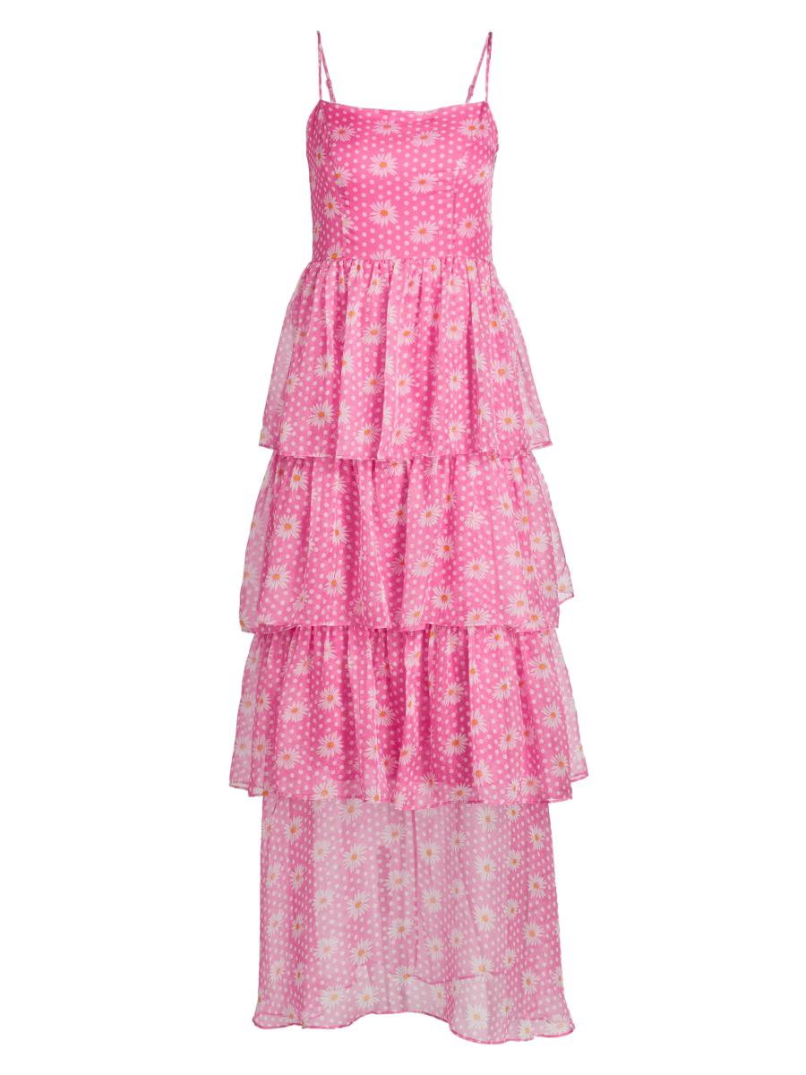 Mylan マイラン　Back Ribbon Tiered Maxi Dress Mylan マイラン Back Ribbon Tiered Maxi Dress