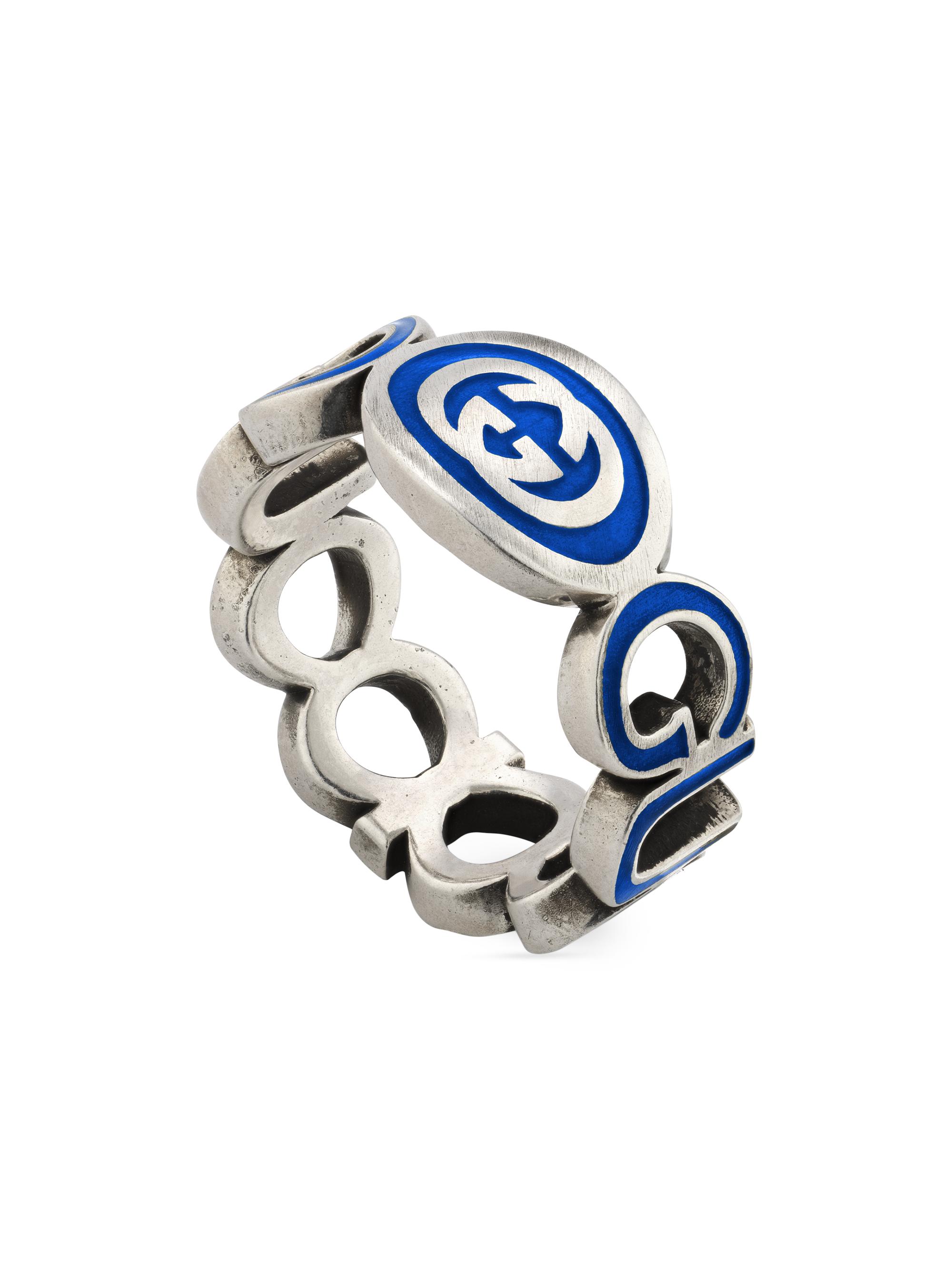 GUCCI GGリング Gucci Sterling Silver Interlocking G Ring | Saks Fifth Avenue