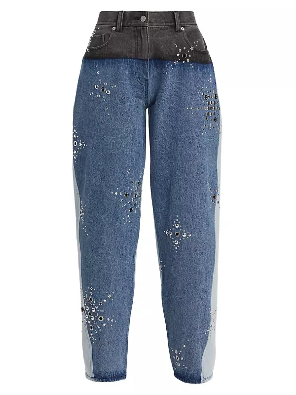 Womens Embellished Jeans