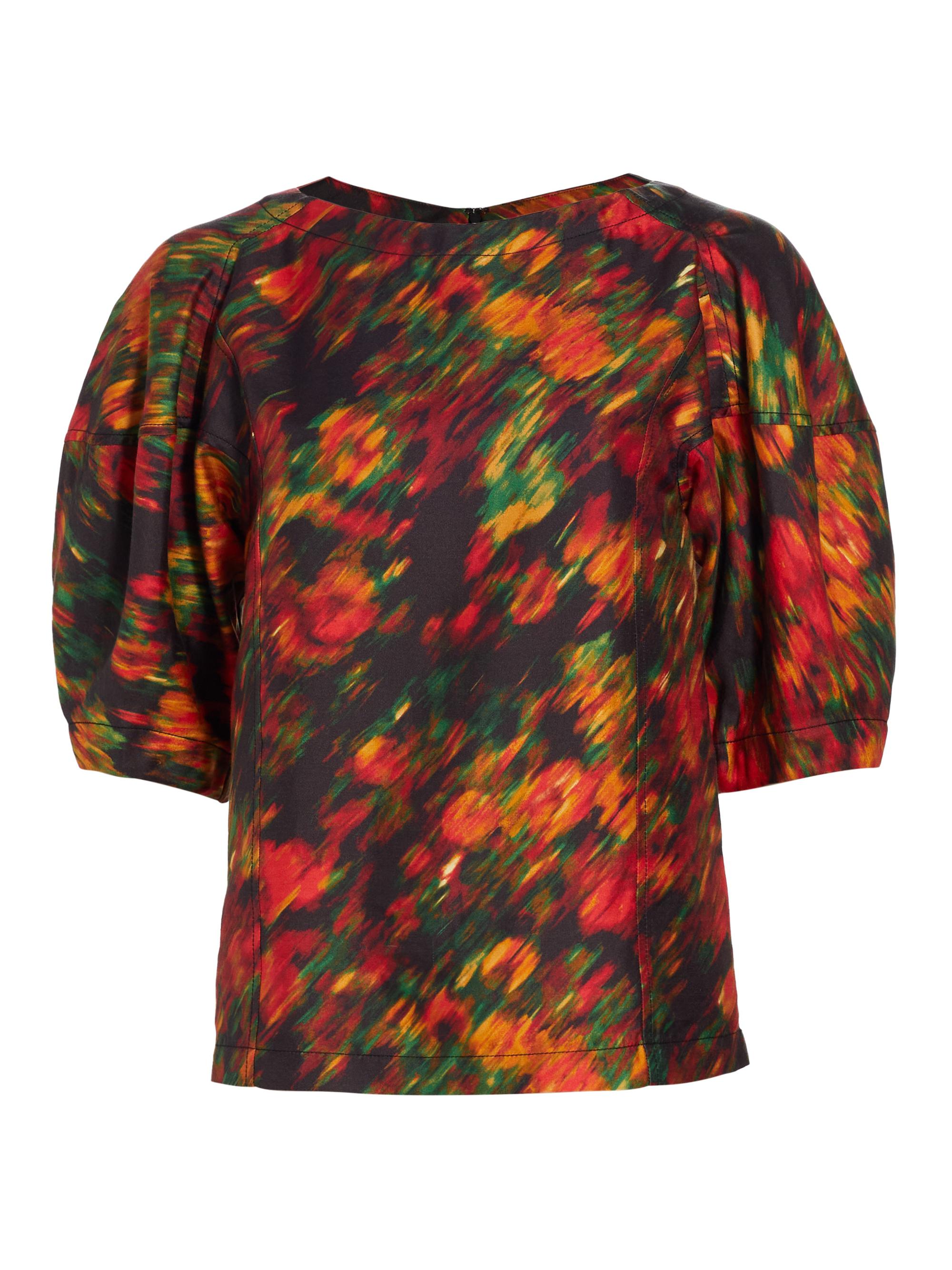 3.1 Phillip Lim Women's Flowers In Motion Silk & Cotton-Blend Top - Blurred Floral Multi