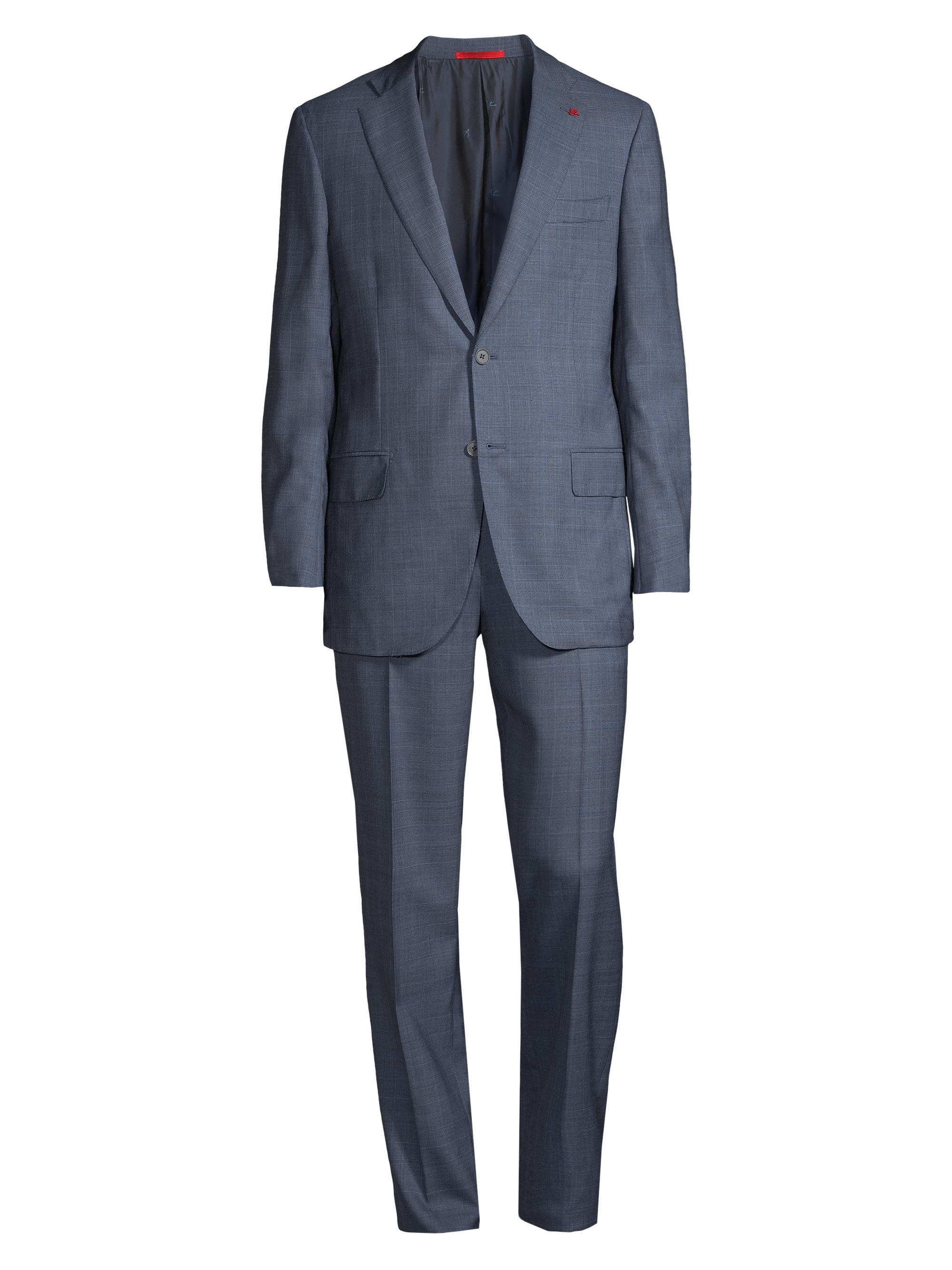 Isaia New Sanita Basic Wool Two-Button Suit | Saks Fifth Avenue