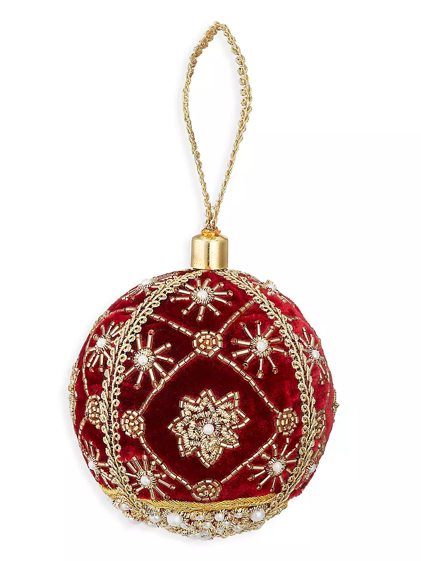 Buy Christmas Decoration Set in Red - 84 baubles, string of beads