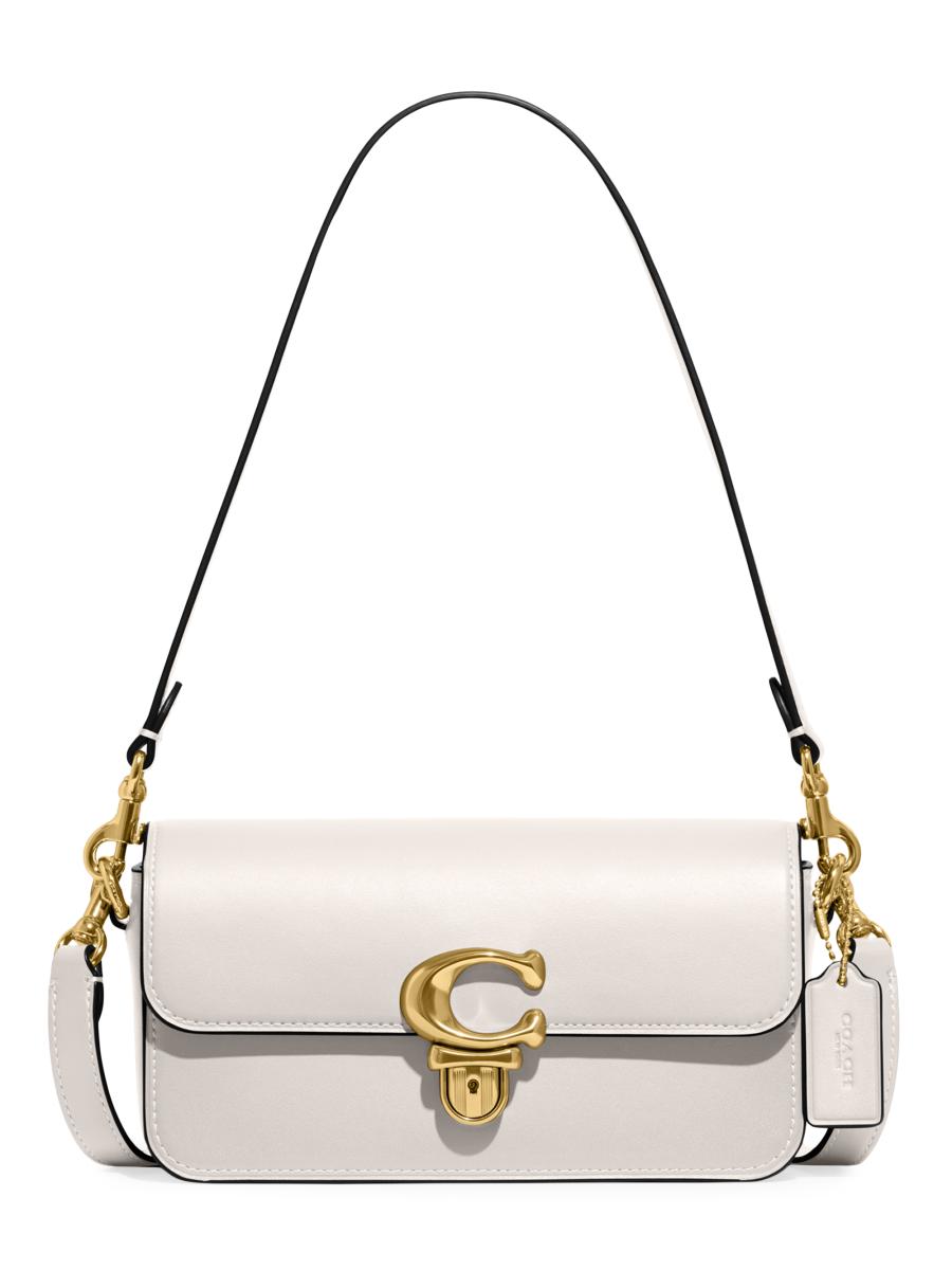 バッグ COACH Straw One Shoulder Baguette Bag COACH Studio Baguette Bag | Saks Fifth Avenue