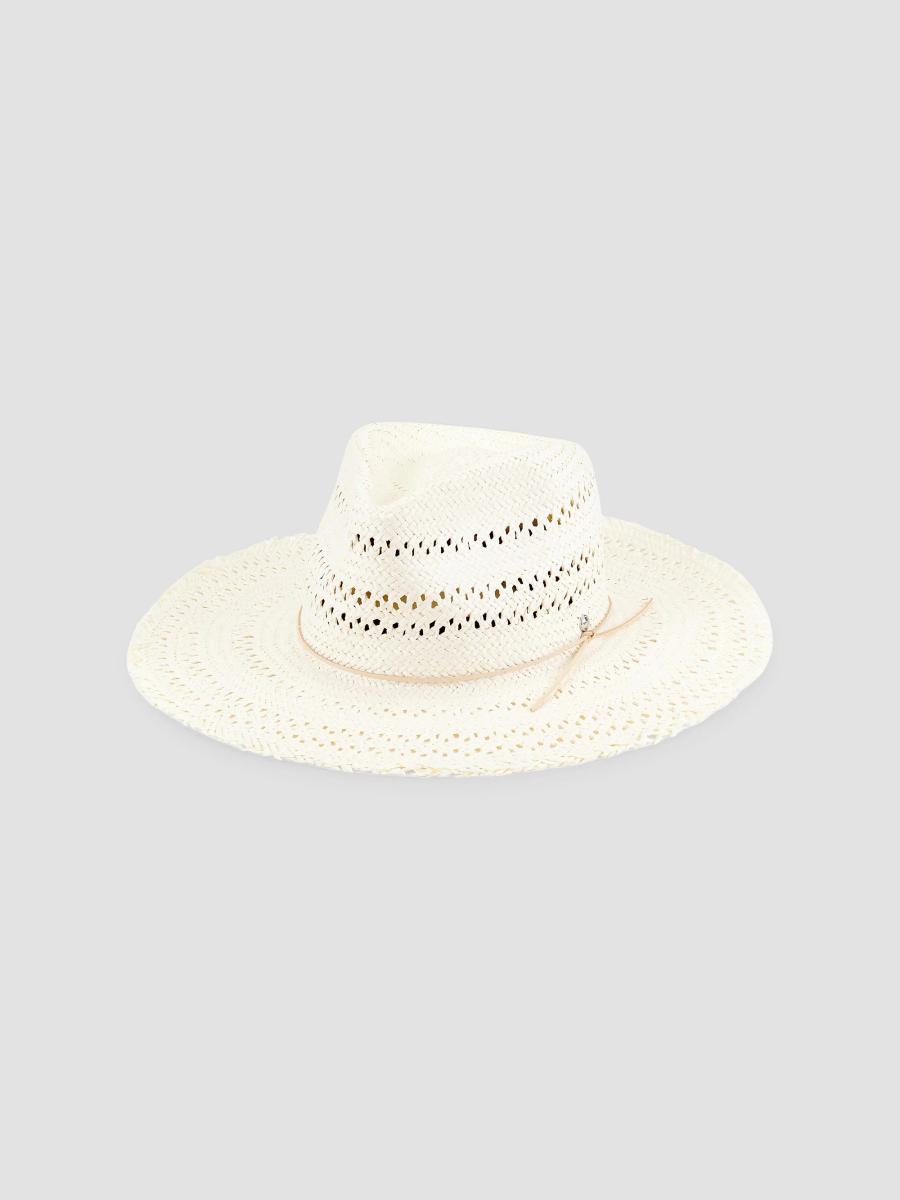 rag & bone Elle Perforated Straw Fedora | Saks Fifth Avenue display picture 1