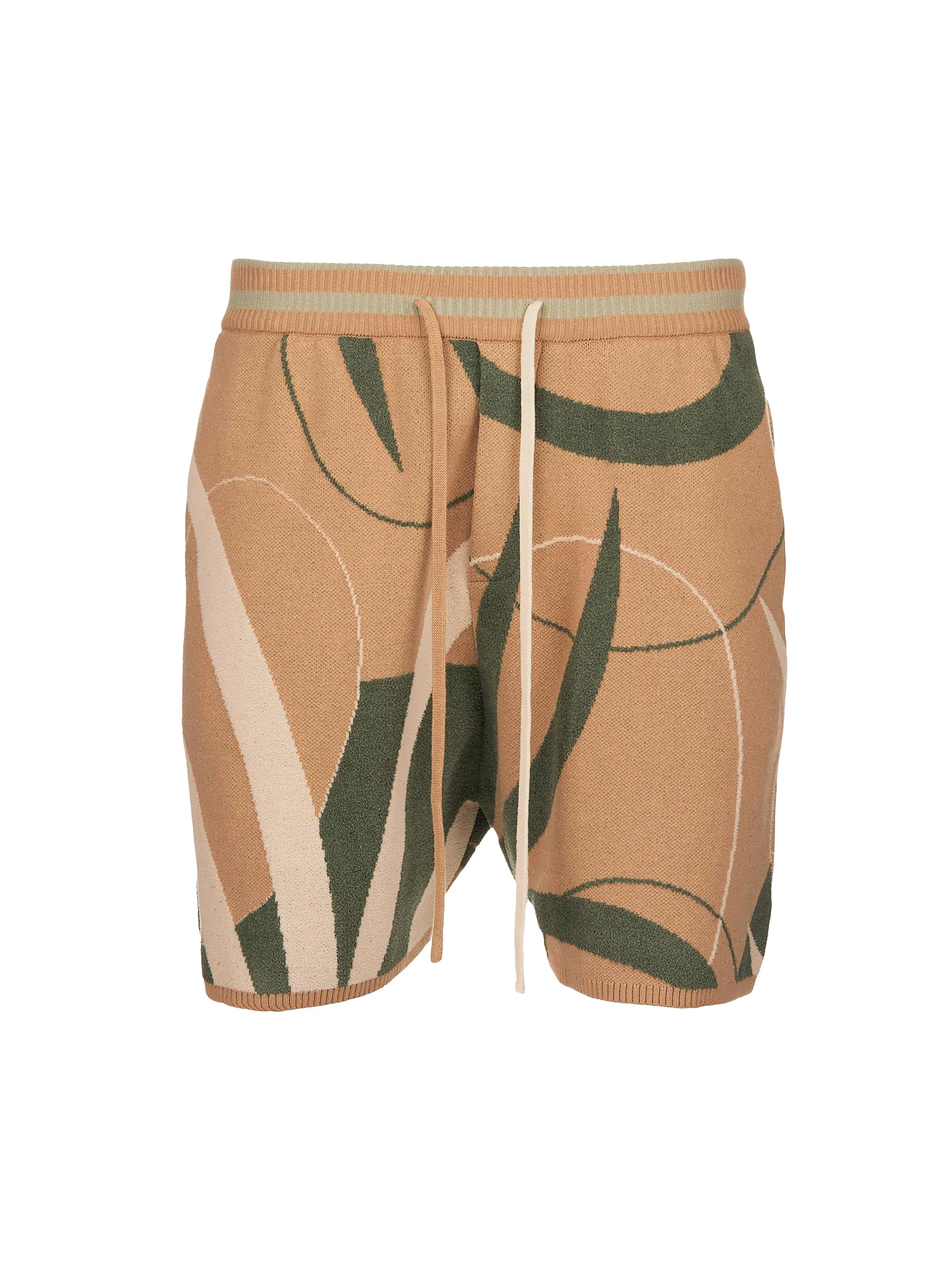 Ser.o.ya Men's Zeppelin Shorts - Beige Art