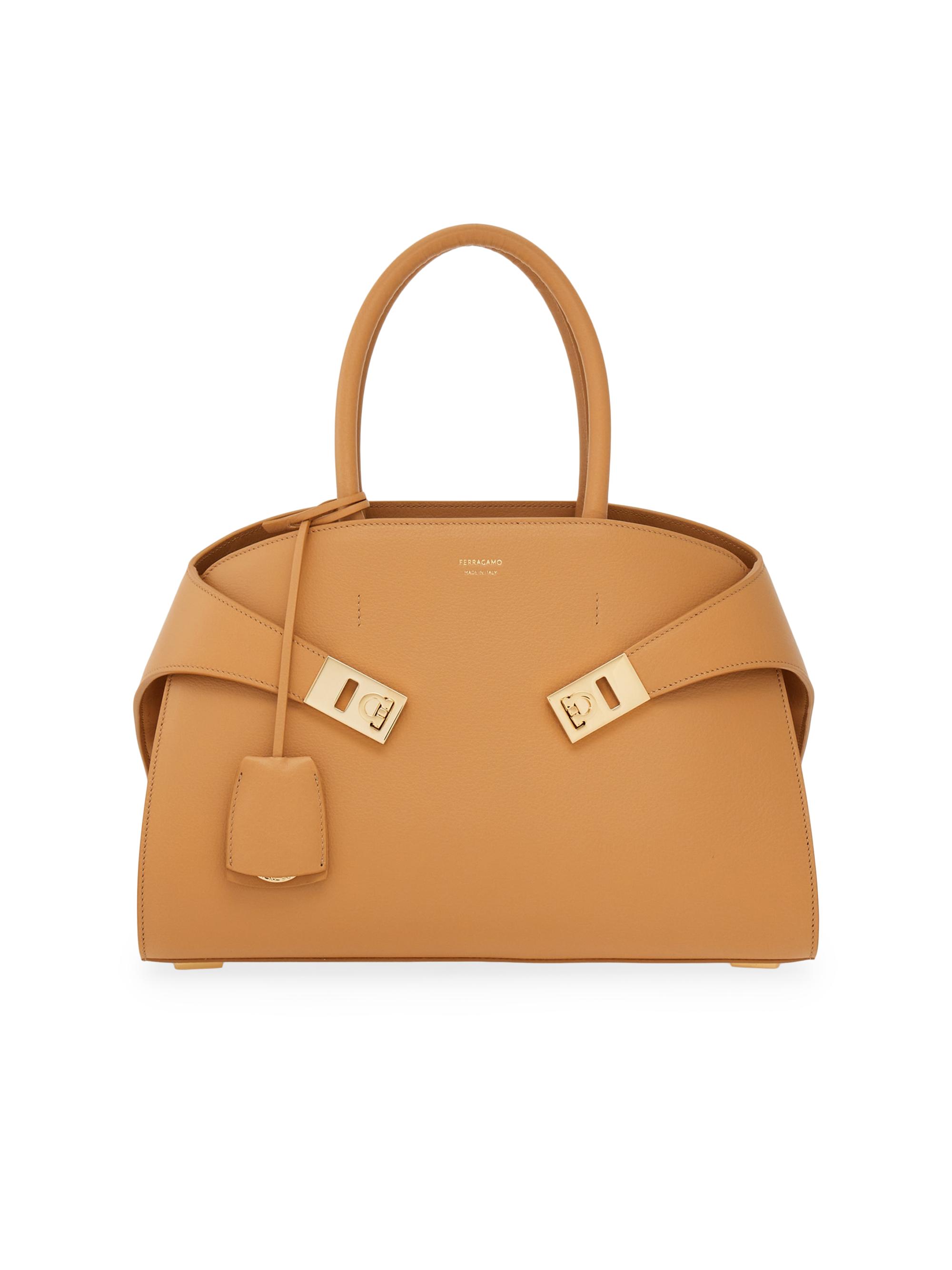 FERRAGAMO Women's Hug  Top Handle Bag - Light Camel