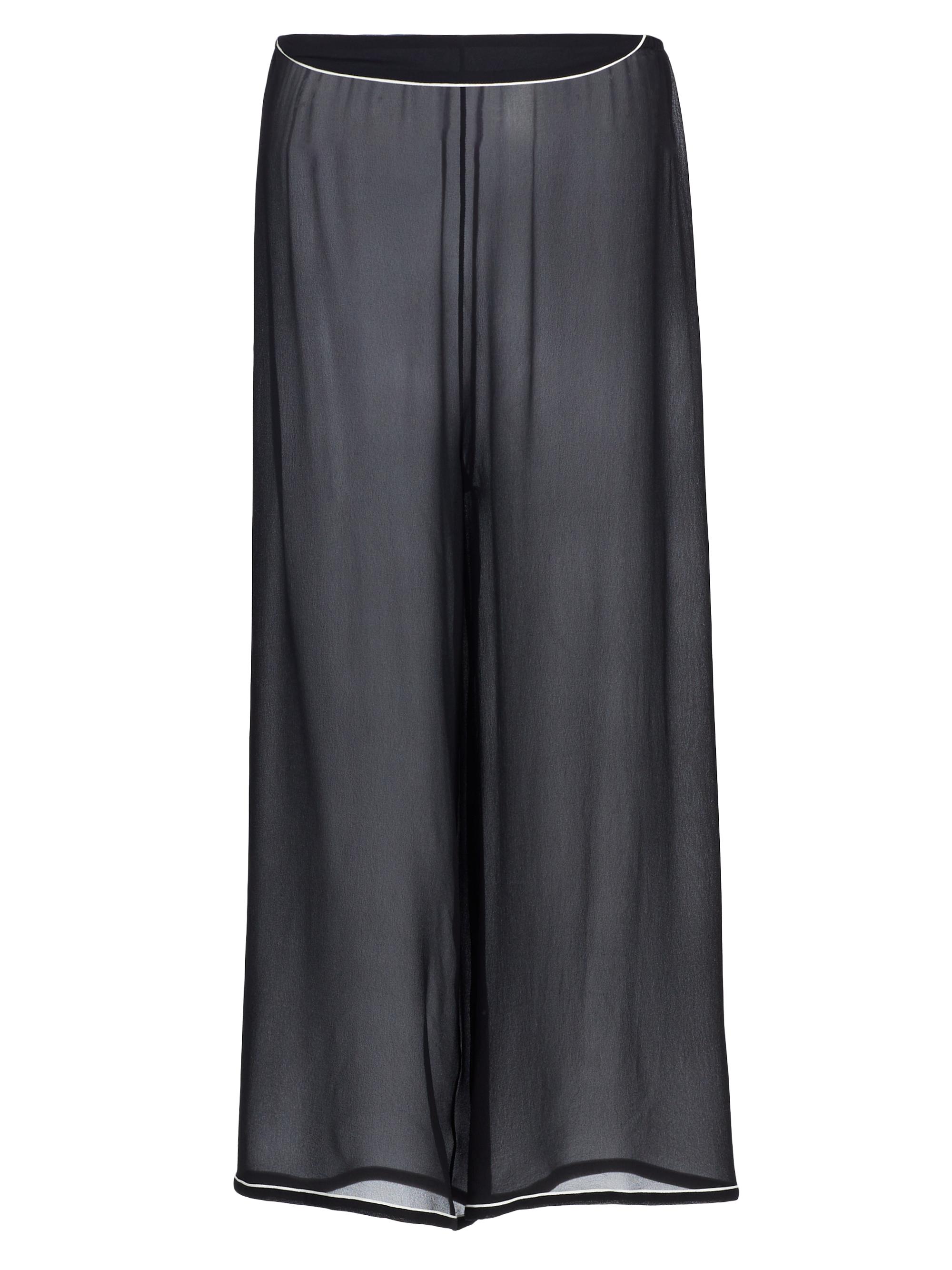 Bode Women's Juana Sheer Silk Trousers - Black