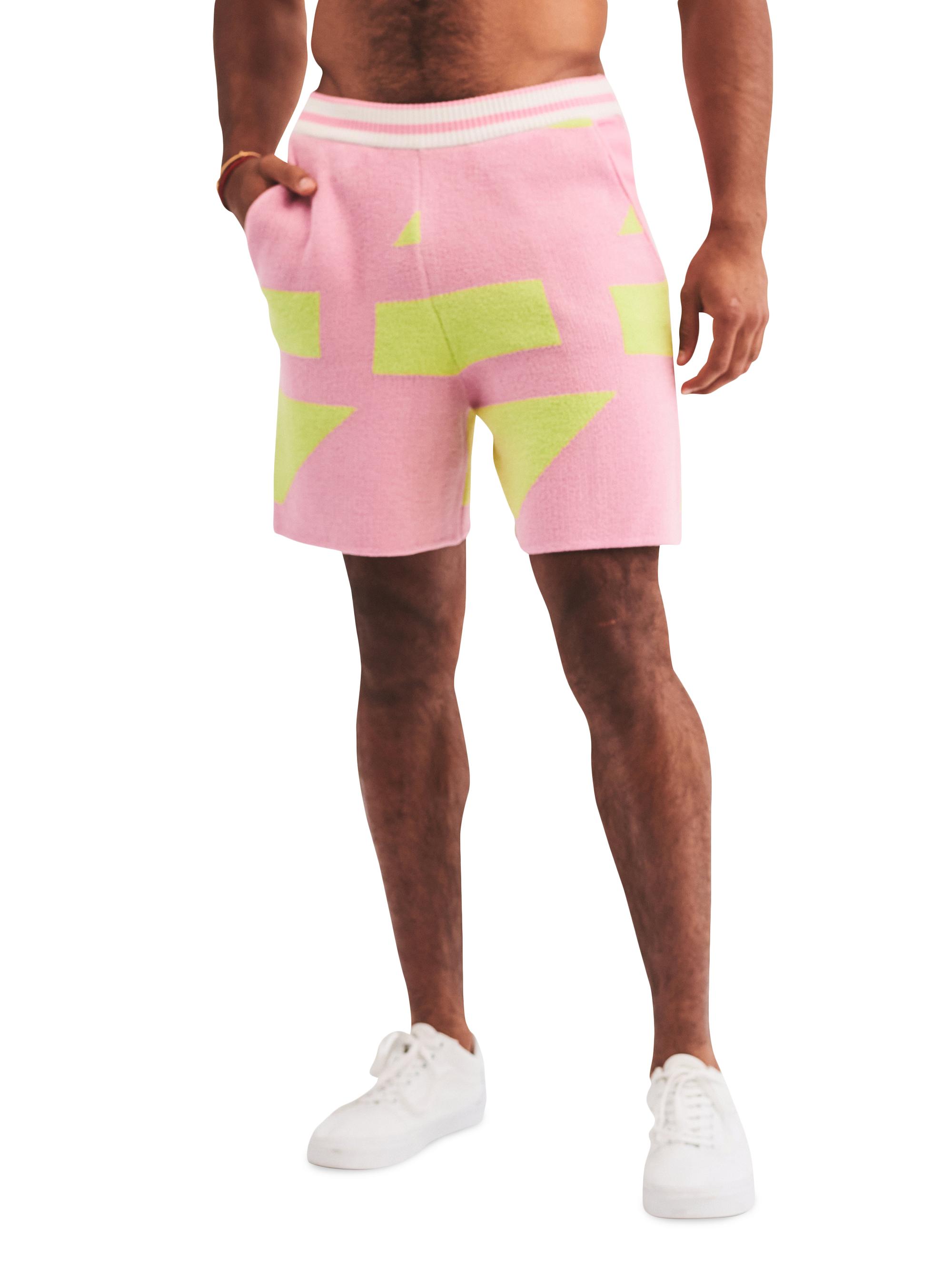 Ser.o.ya Men's Zeppelin Short - Stripe Pink Green