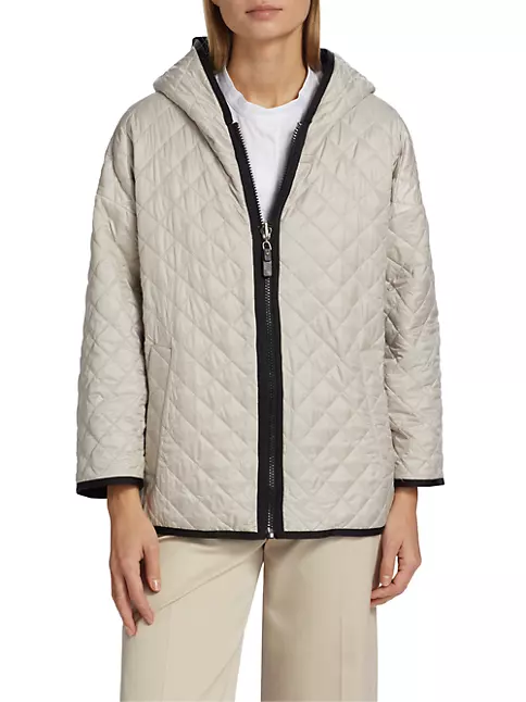 Shop Max Mara Nora Diamond Quilt Reversible Jacket | Saks Fifth Avenue