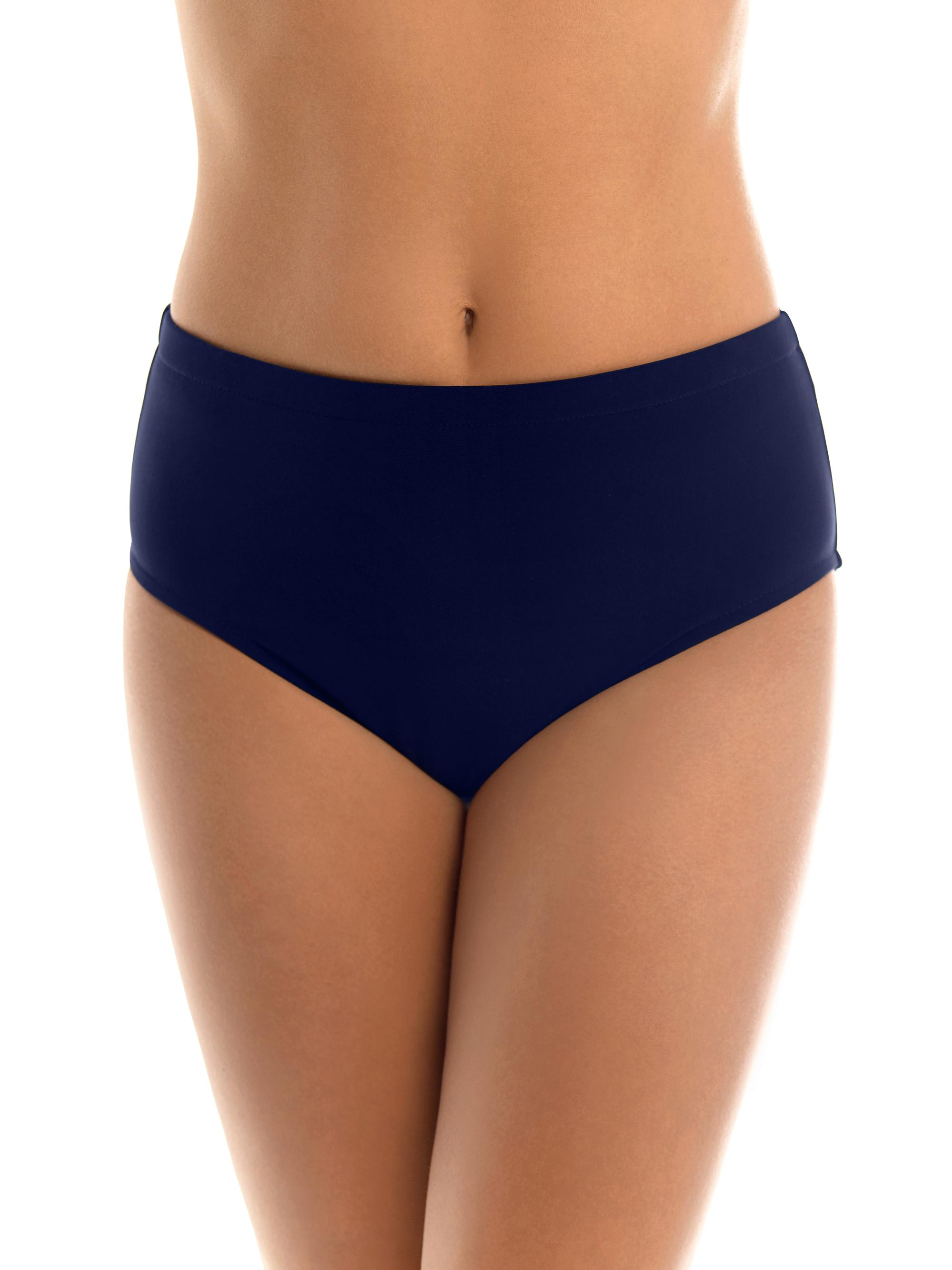 Magicsuit Women's Mid-Rise Jersey Bikini Bottom - Navy Blue