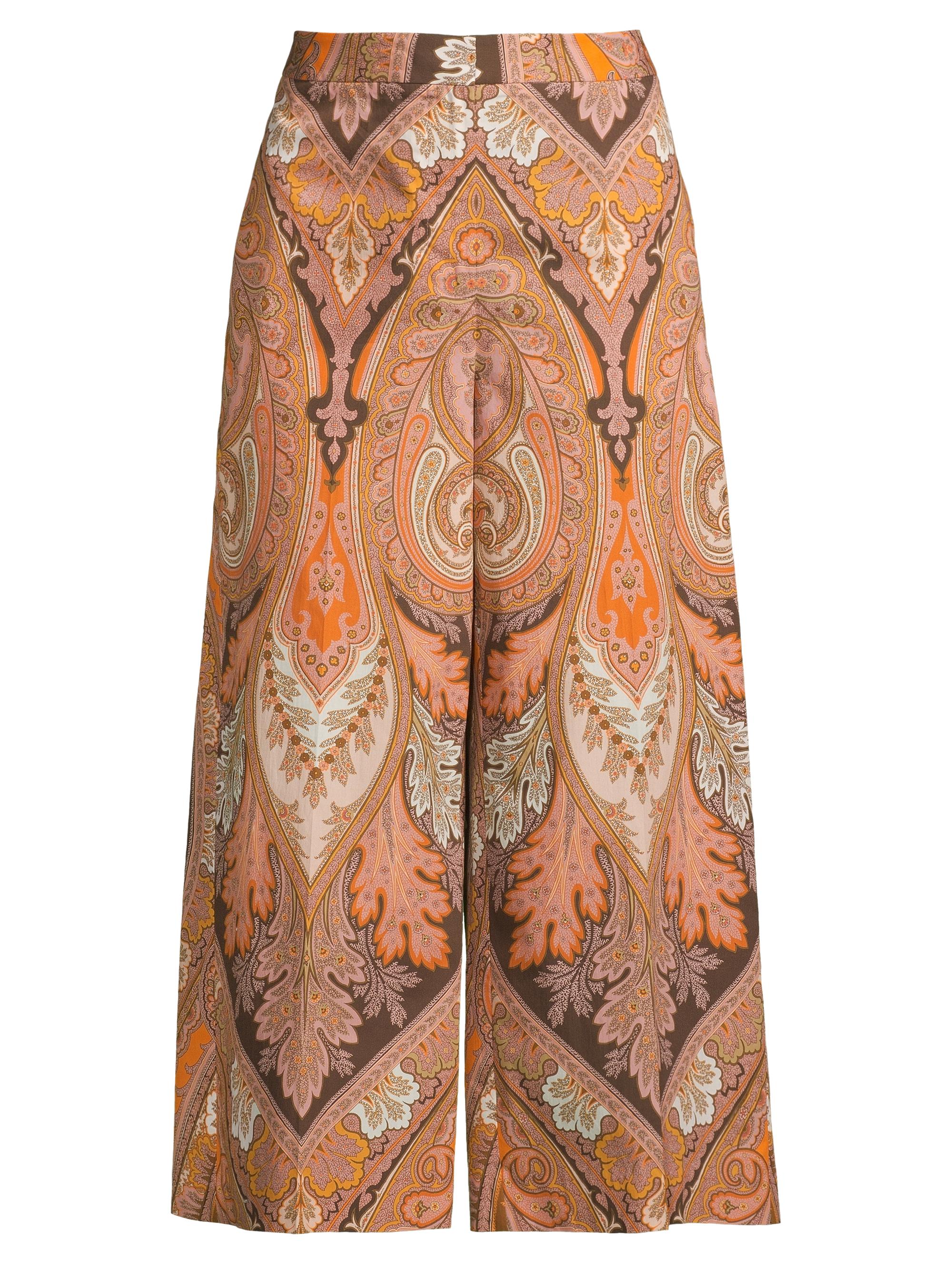 Kobi Halperin Women's Laura Paisley Cropped Pants - Musk Melon Multi
