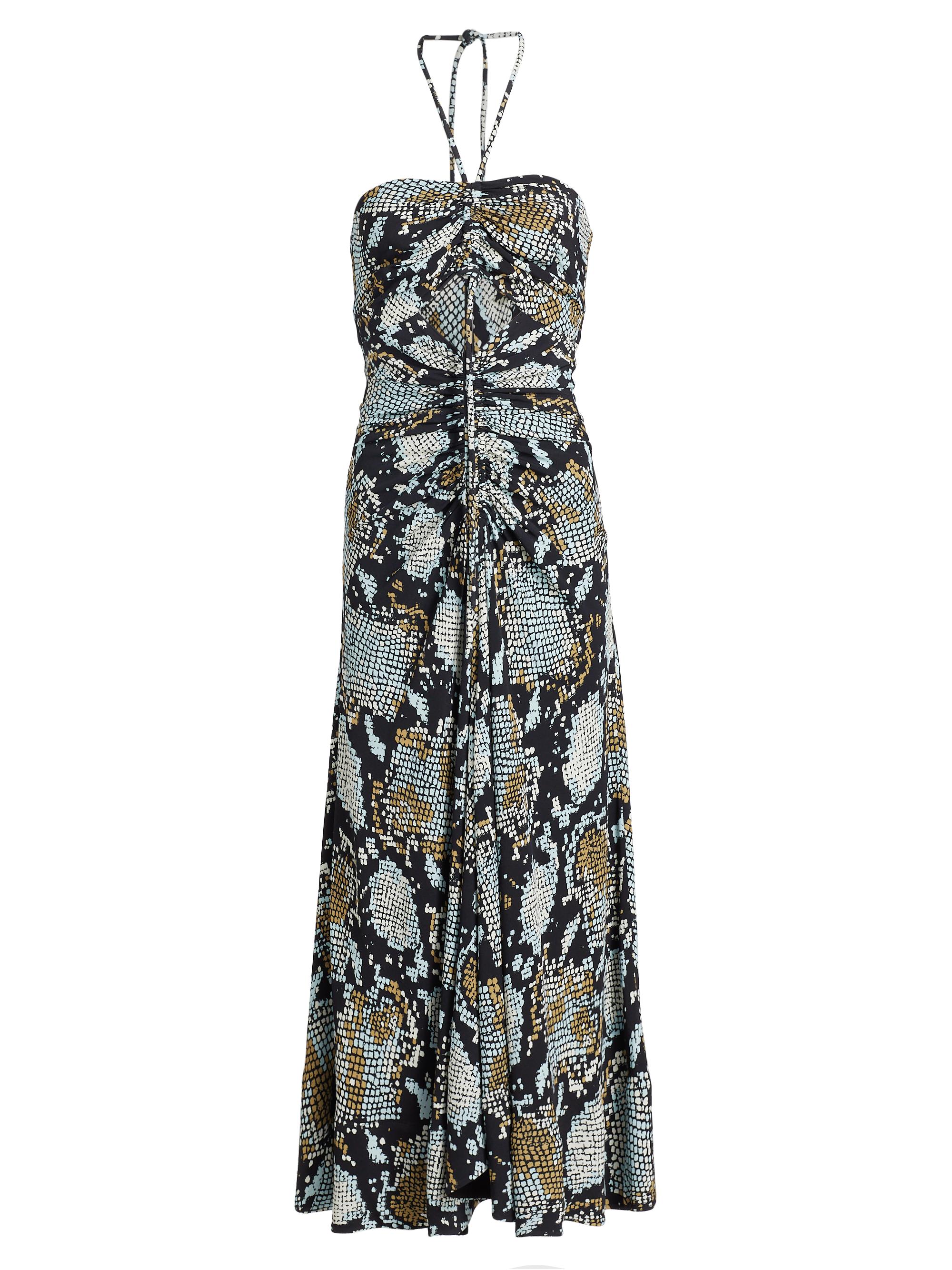 Proenza Schouler Simone Printed Halter Midi-Dress | Saks