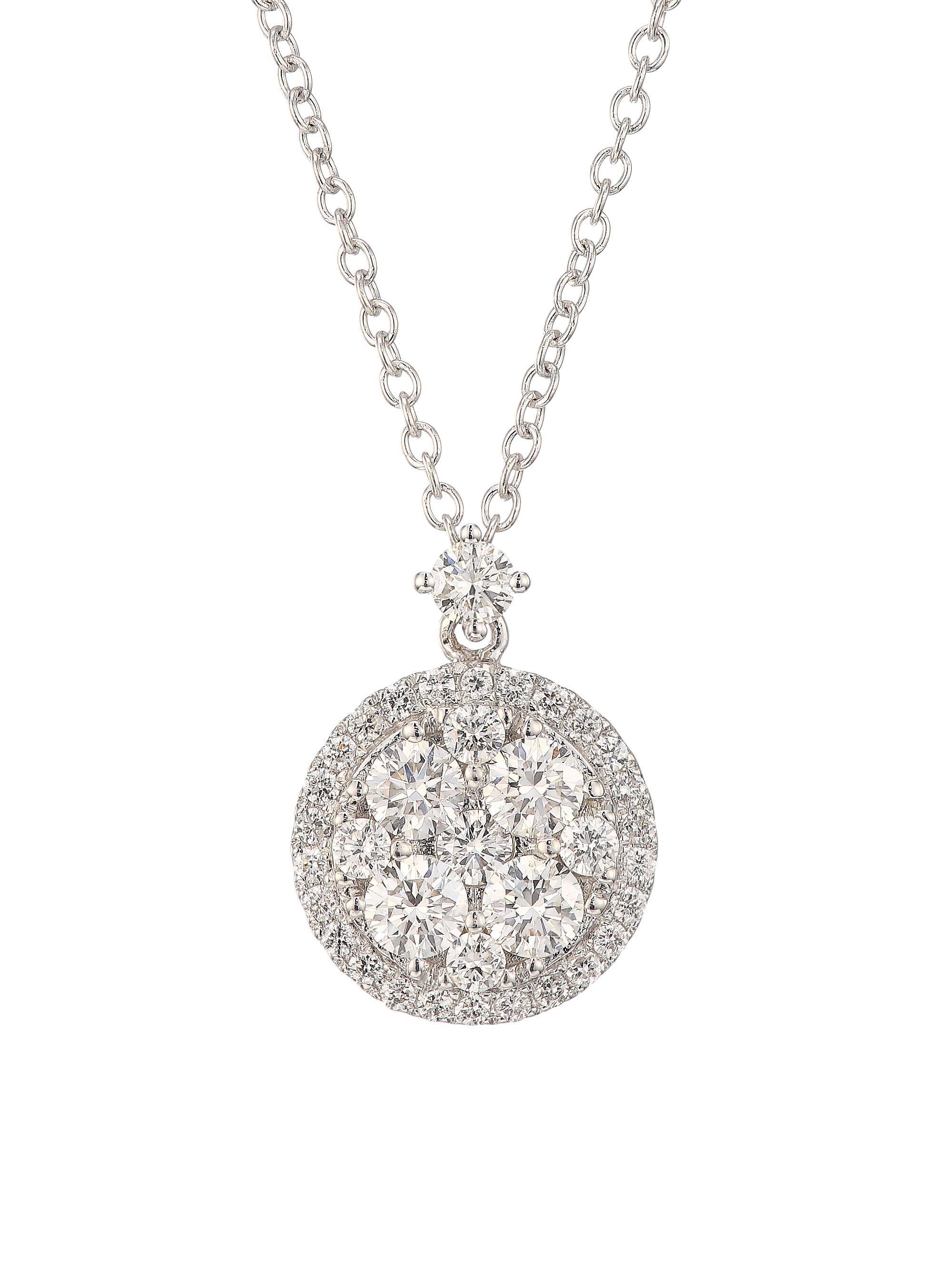 Alberto Milani Women's Via Brera 18K White Gold & Diamond Round Pendant Necklace - White Gold