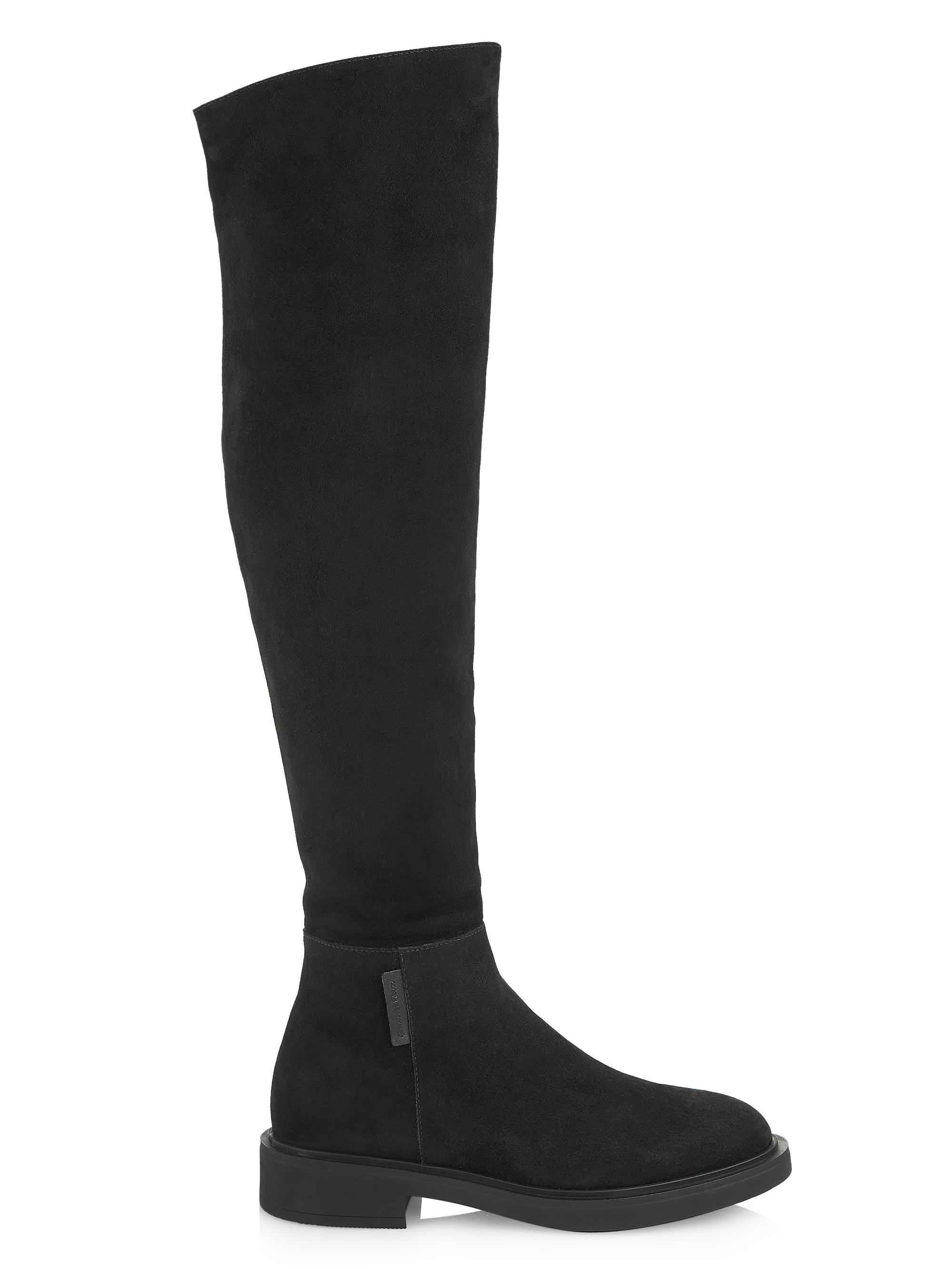 Gianvito Rossi Women's Lexington Suede Over-The-Knee Boots - Black