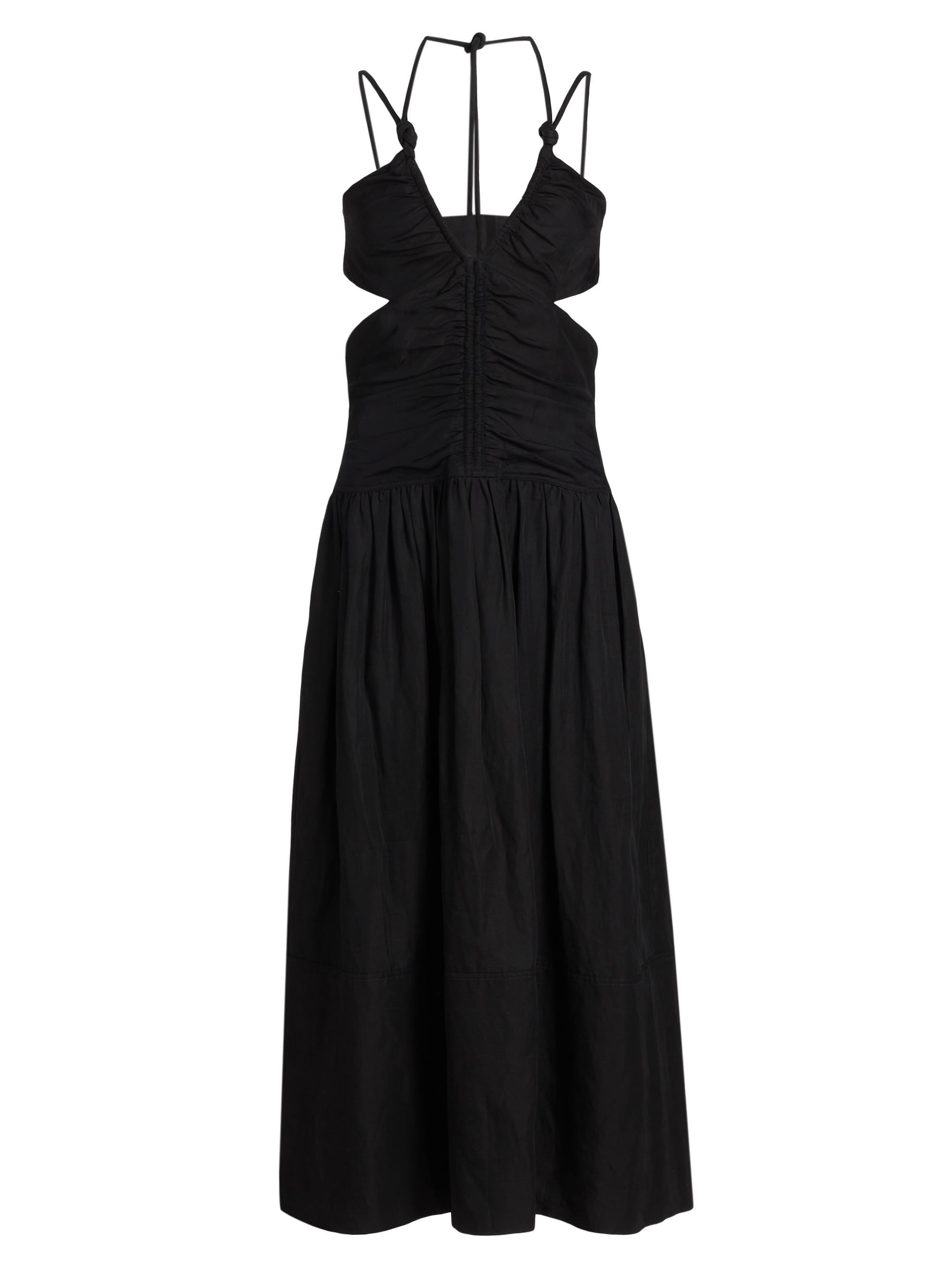 Proenza Schouler Women's Ruched Cut-Out Maxi Dress - Black