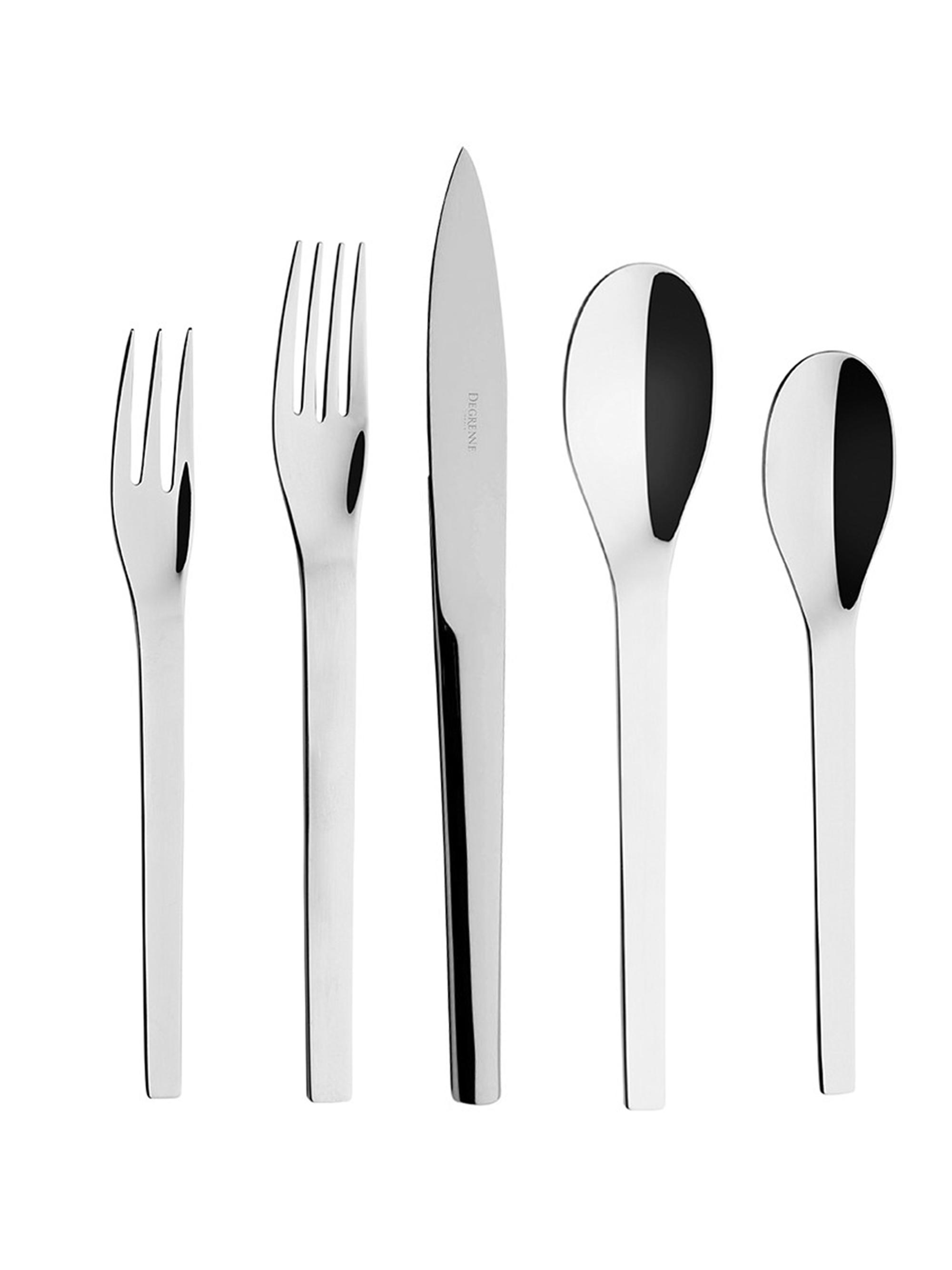 Degrenne Paris Mirage N2 Mirror-Finish 5-Piece Flatware Set - Inox