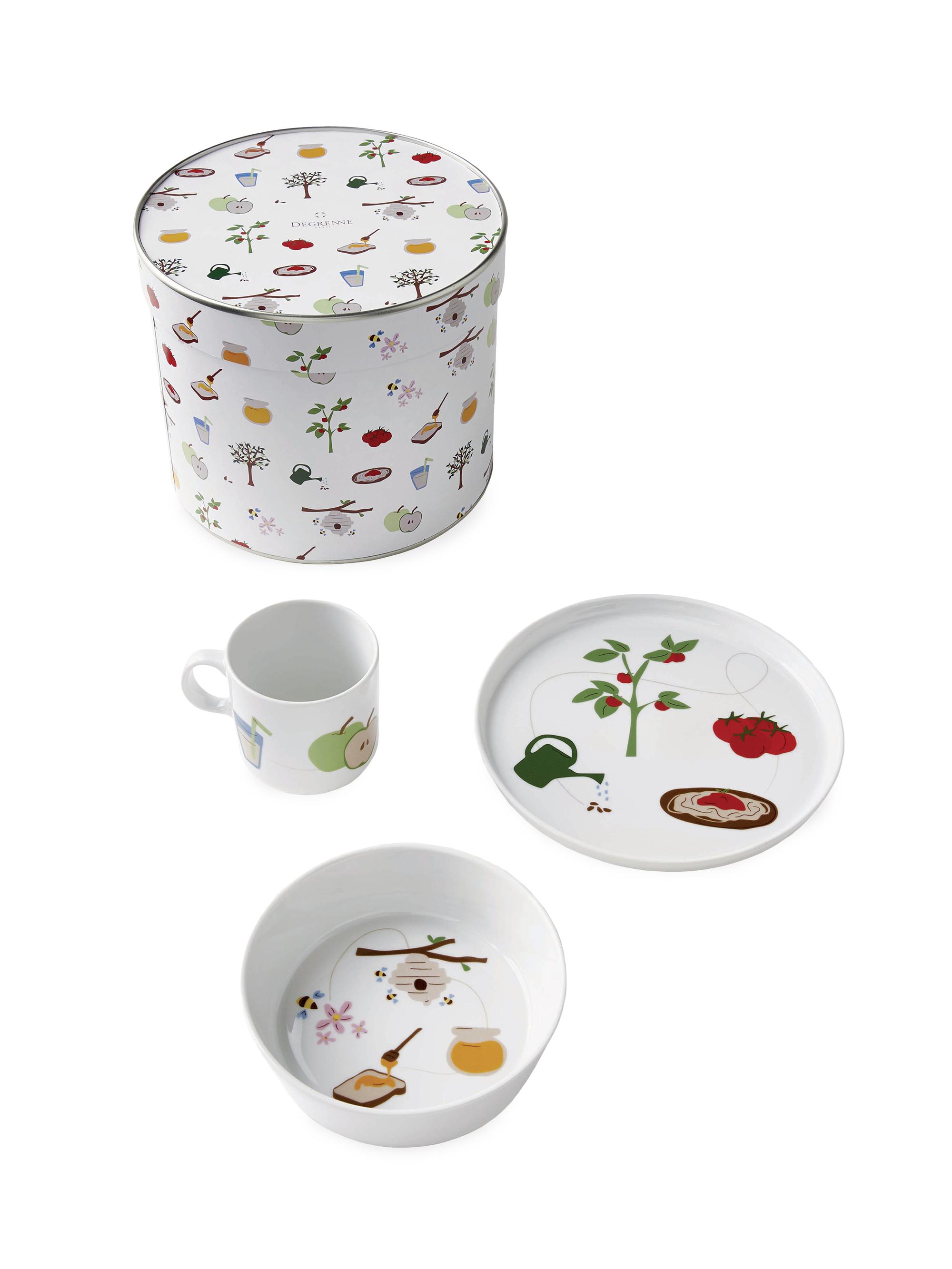 Degrenne Paris Eveil Gourmand Children's 3-Piece Serveware Set