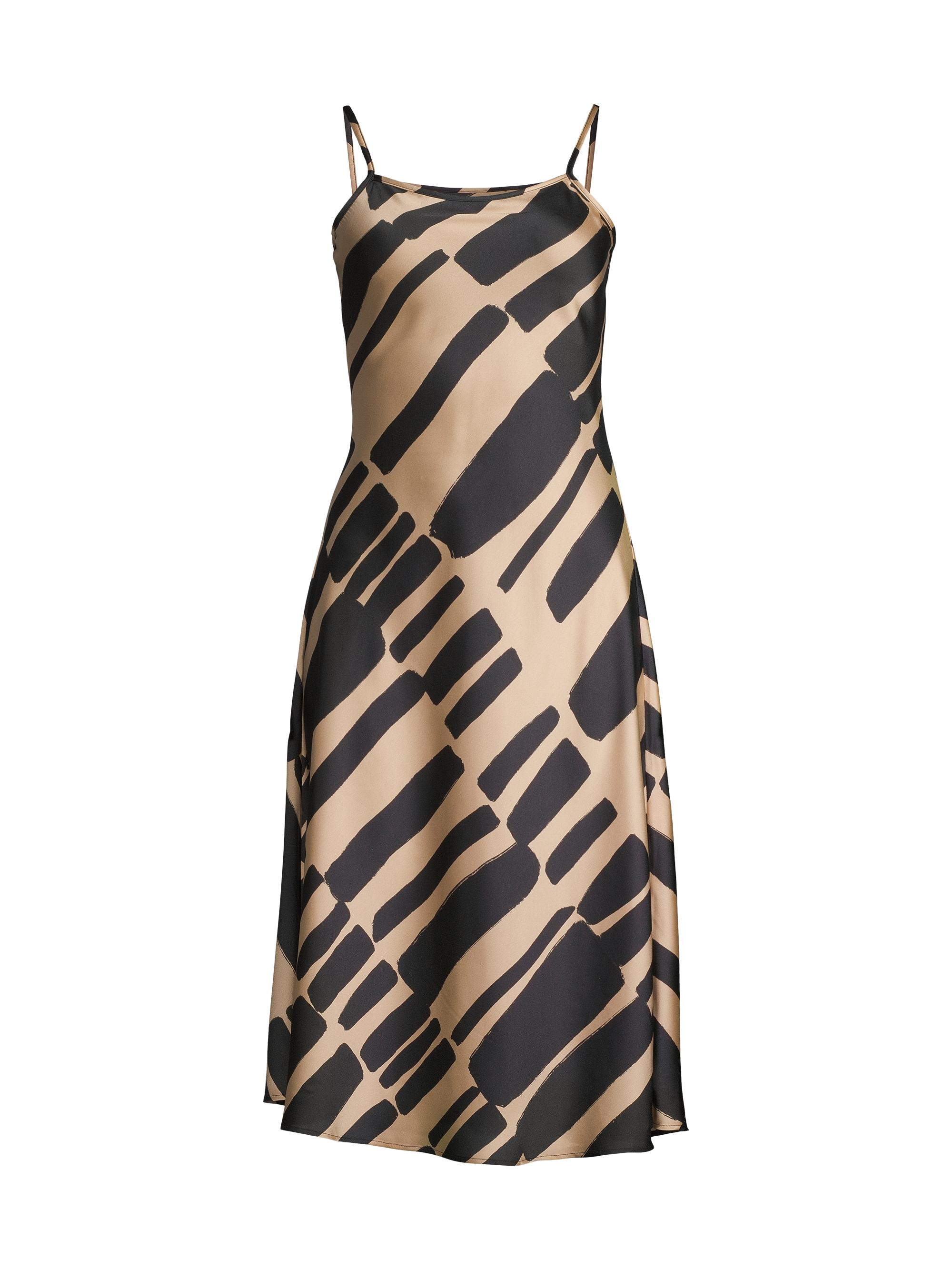 Donna Karan New York Women's Rustic Chic Geometric Slip Midi-Dress