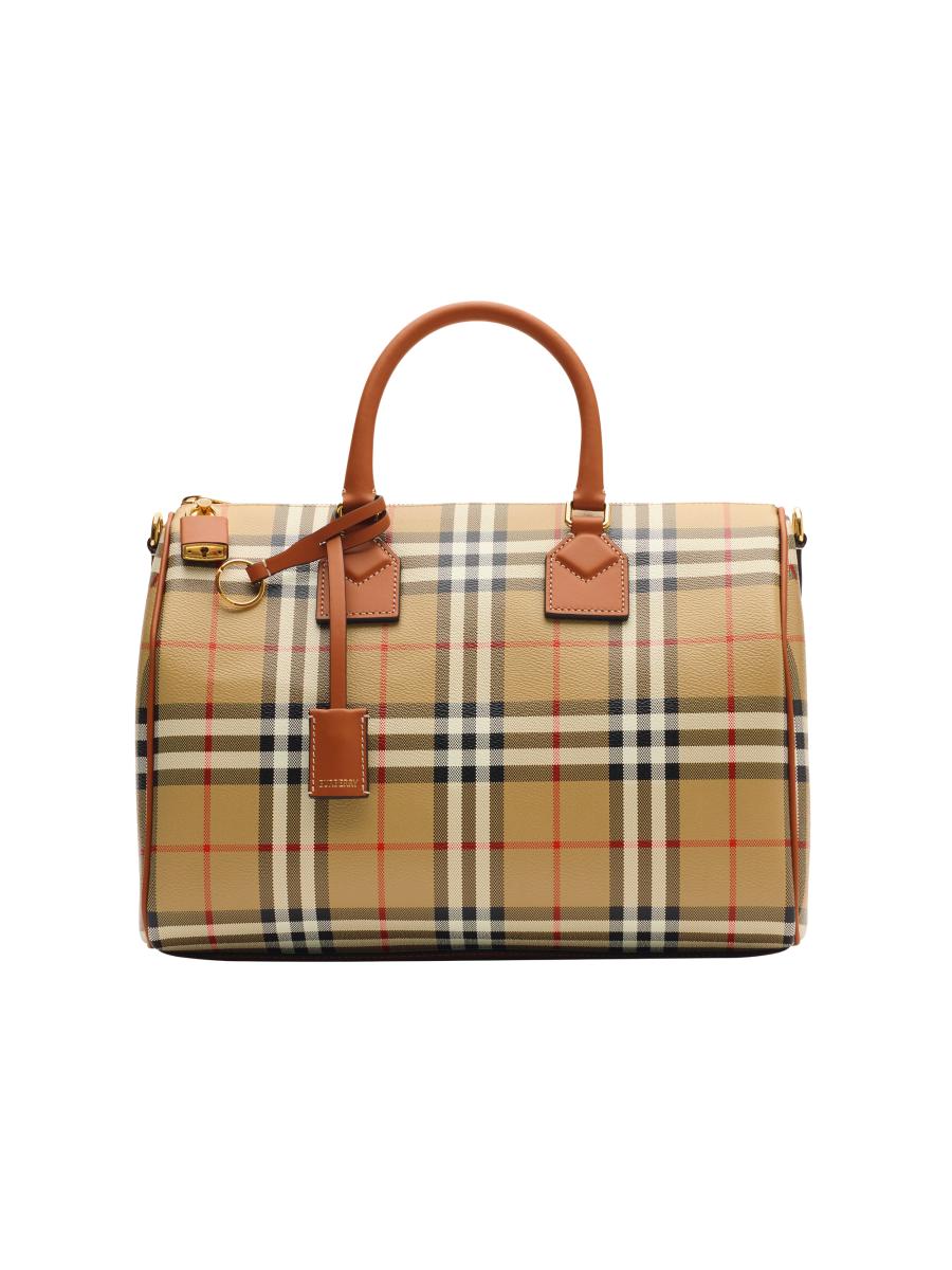 Burberry Medium Check Bowling Bag | Saks Fifth Avenue
