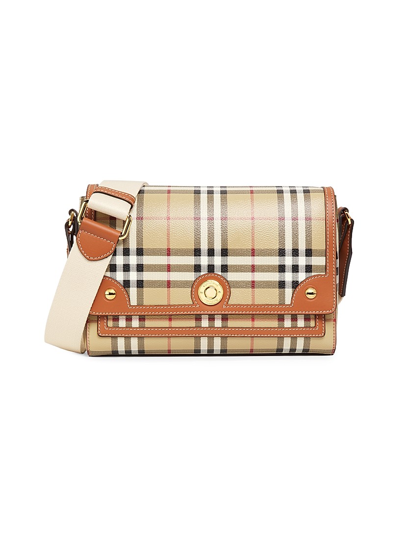 Shop Burberry Note Check Crossbody Bag | Saks Fifth Avenue Shop Burberry Note Check Crossbody Bag | Saks Fifth Avenue