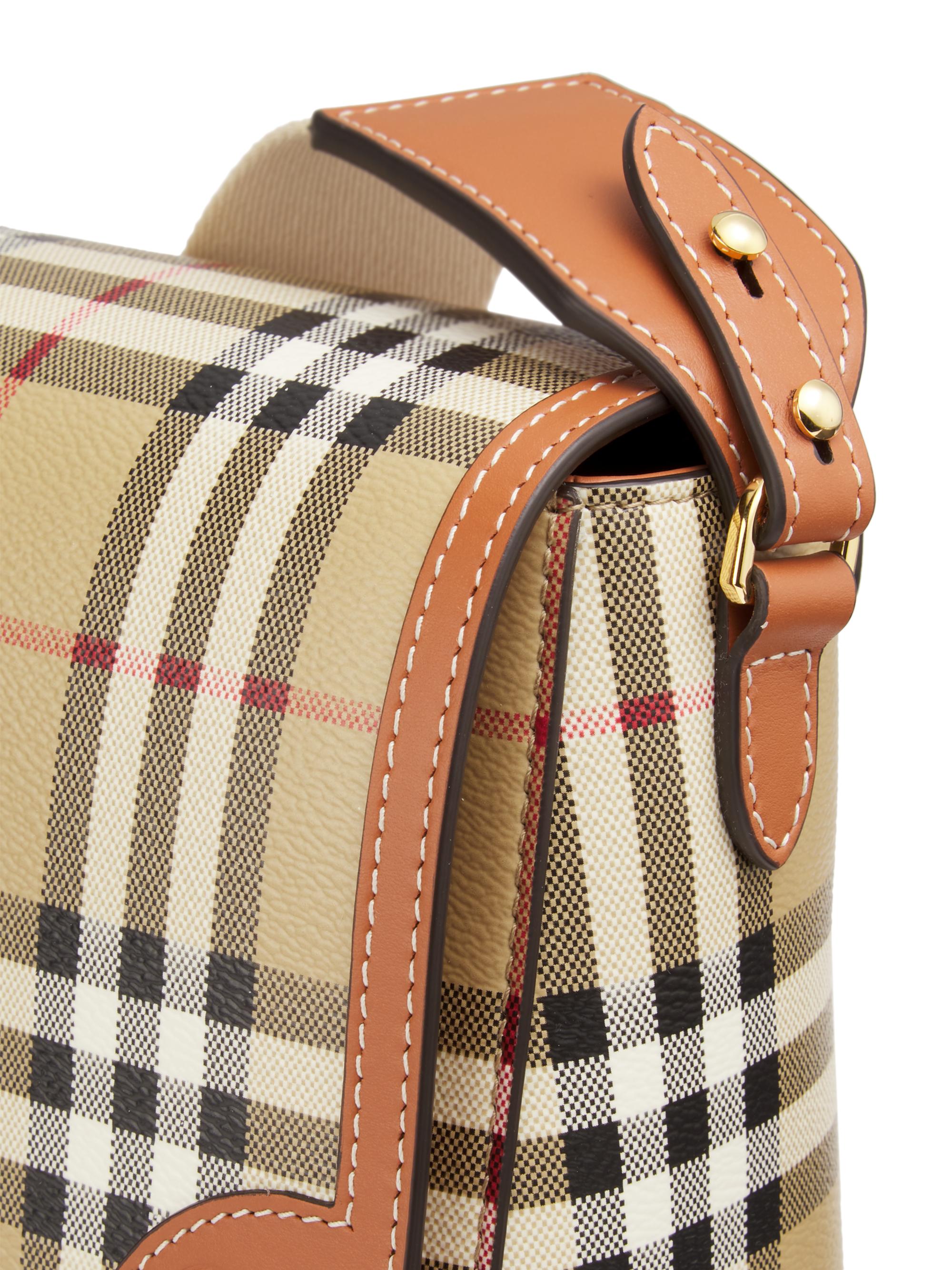 Burberry Note Check Crossbody Bag | Saks Fifth Avenue