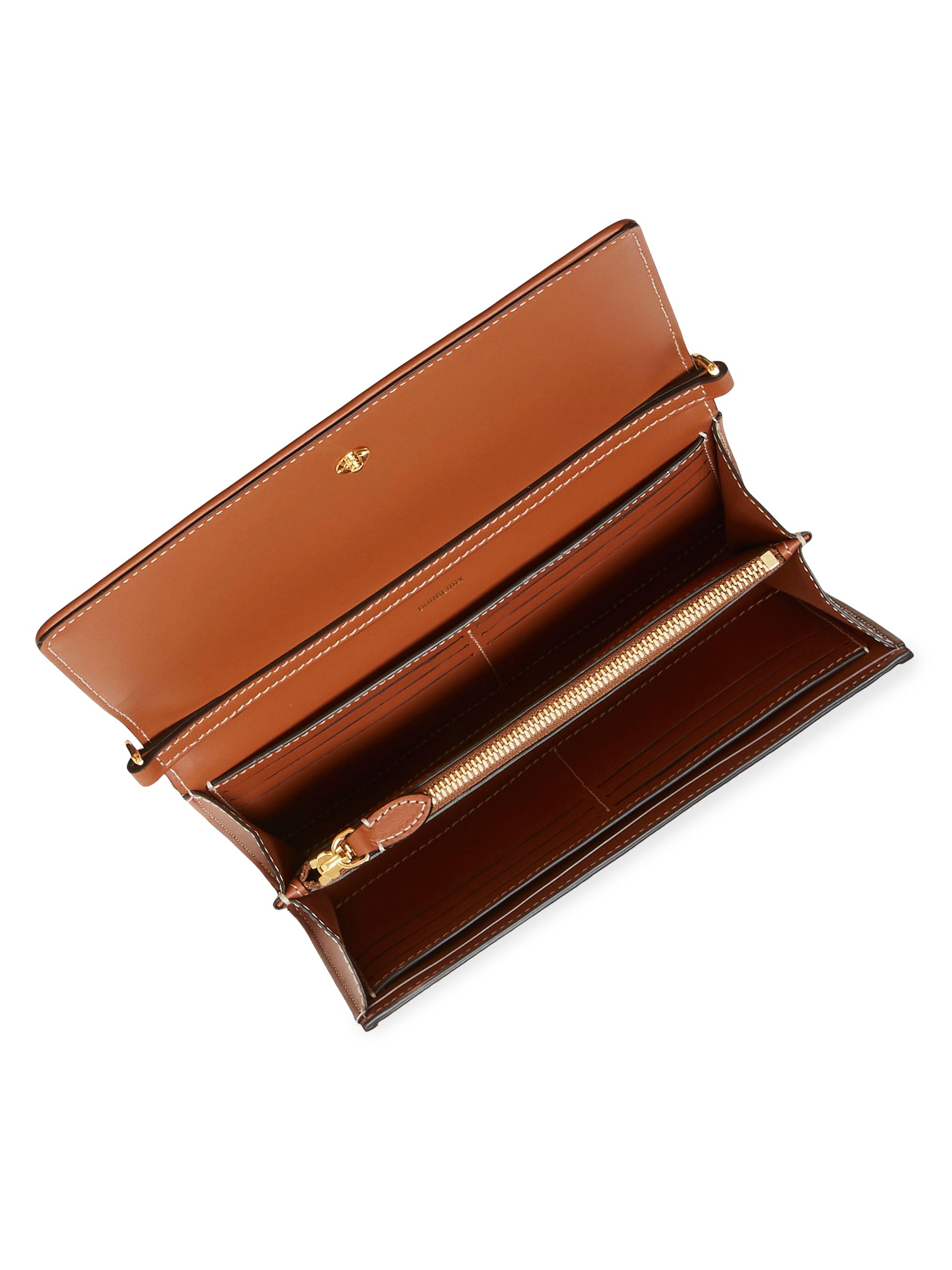 Burberry Hannah Check Wallet-On-Chain Saks Fifth Avenue