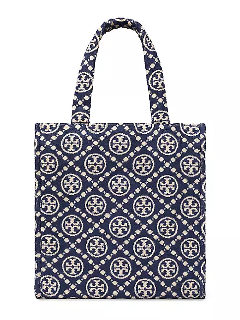 T Monogram Terry Tote: Women's Handbags, Tote Bags