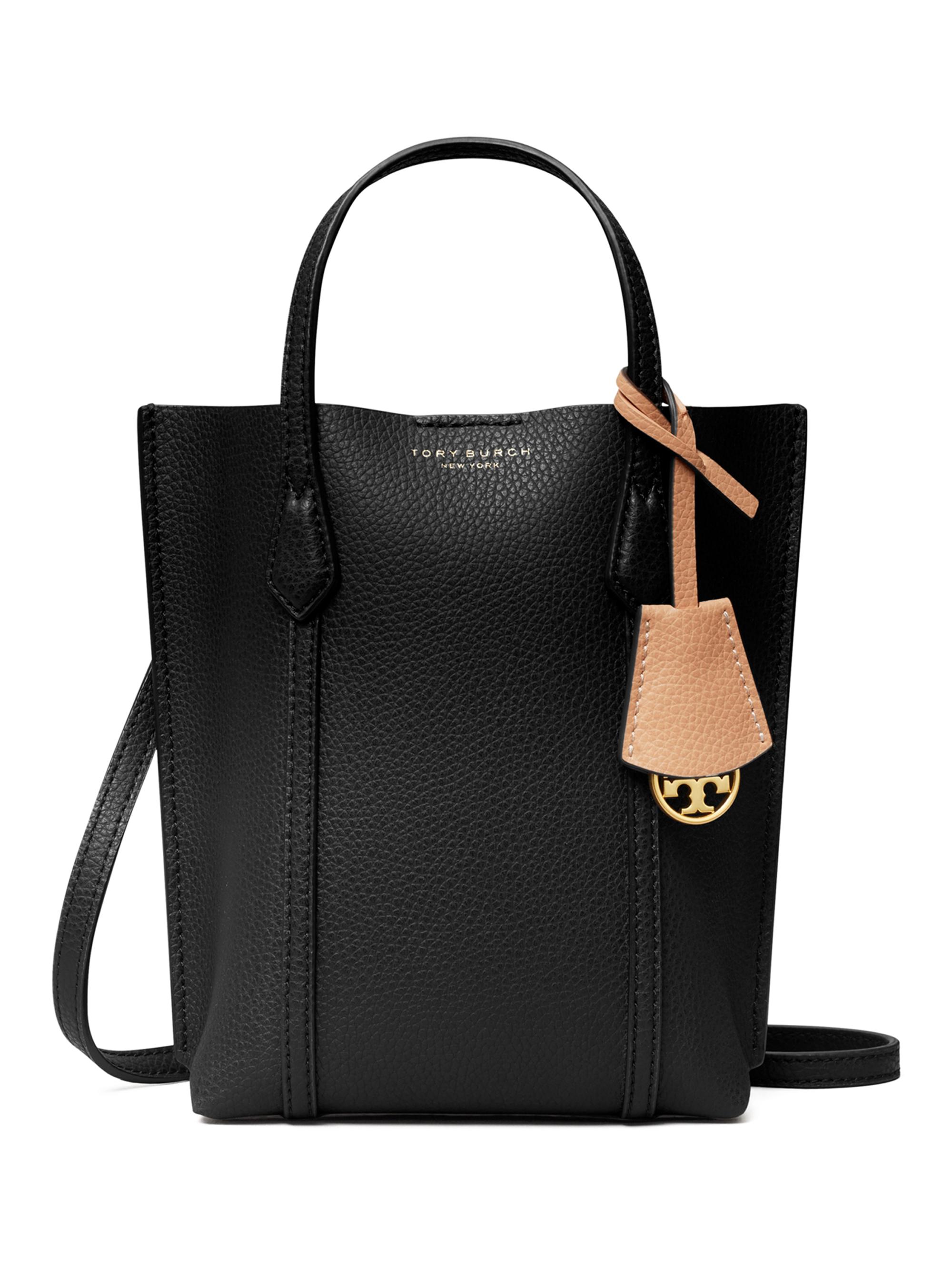 Shop Tory Burch Mini Perry Leather Tote Bag | Saks Fifth Avenue
