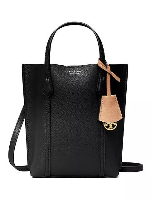 Perry Tote Bag - Tory Burch - Black - Leather