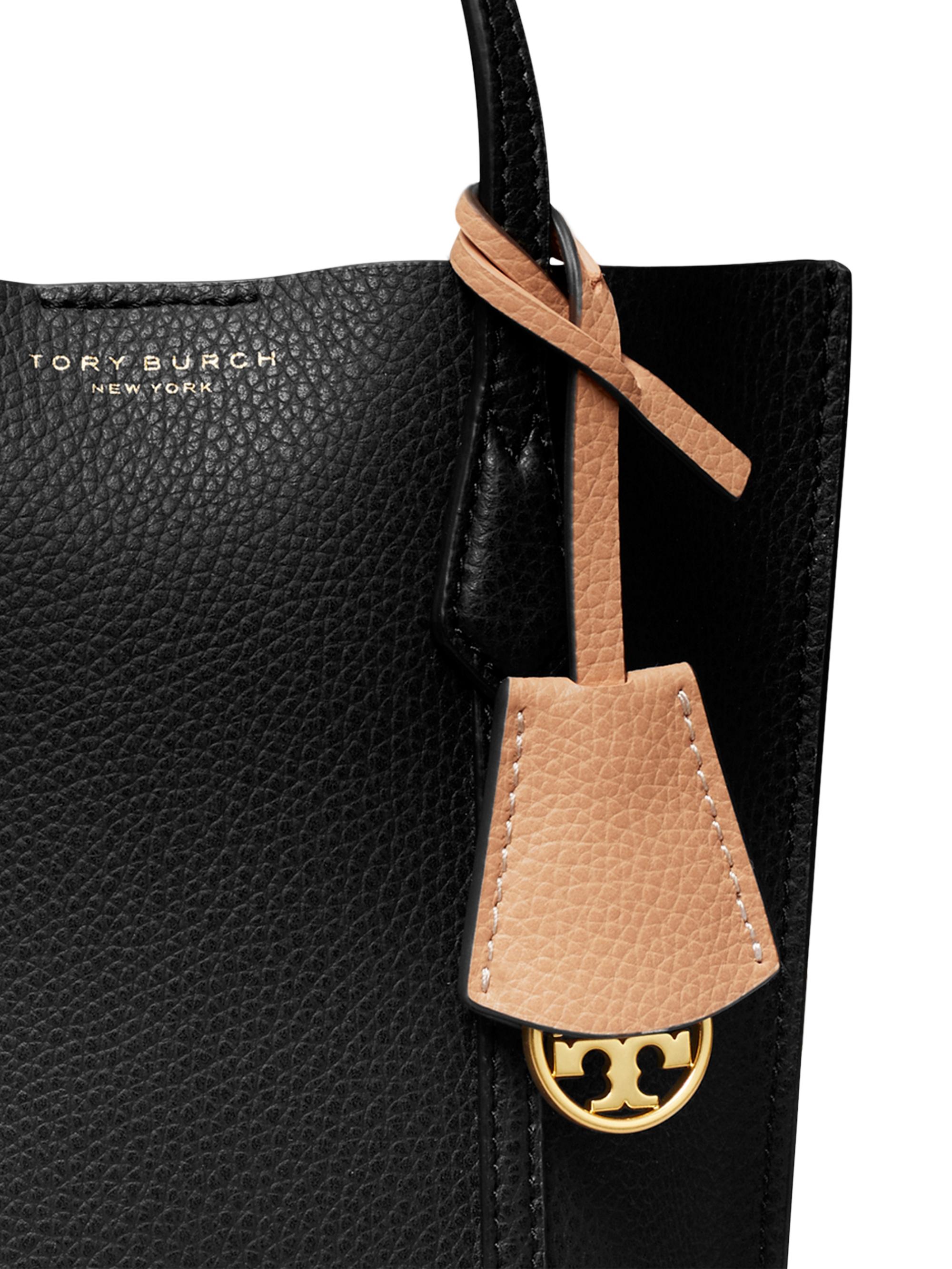 Shop Tory Burch Mini Perry Leather Tote Bag | Saks Fifth Avenue