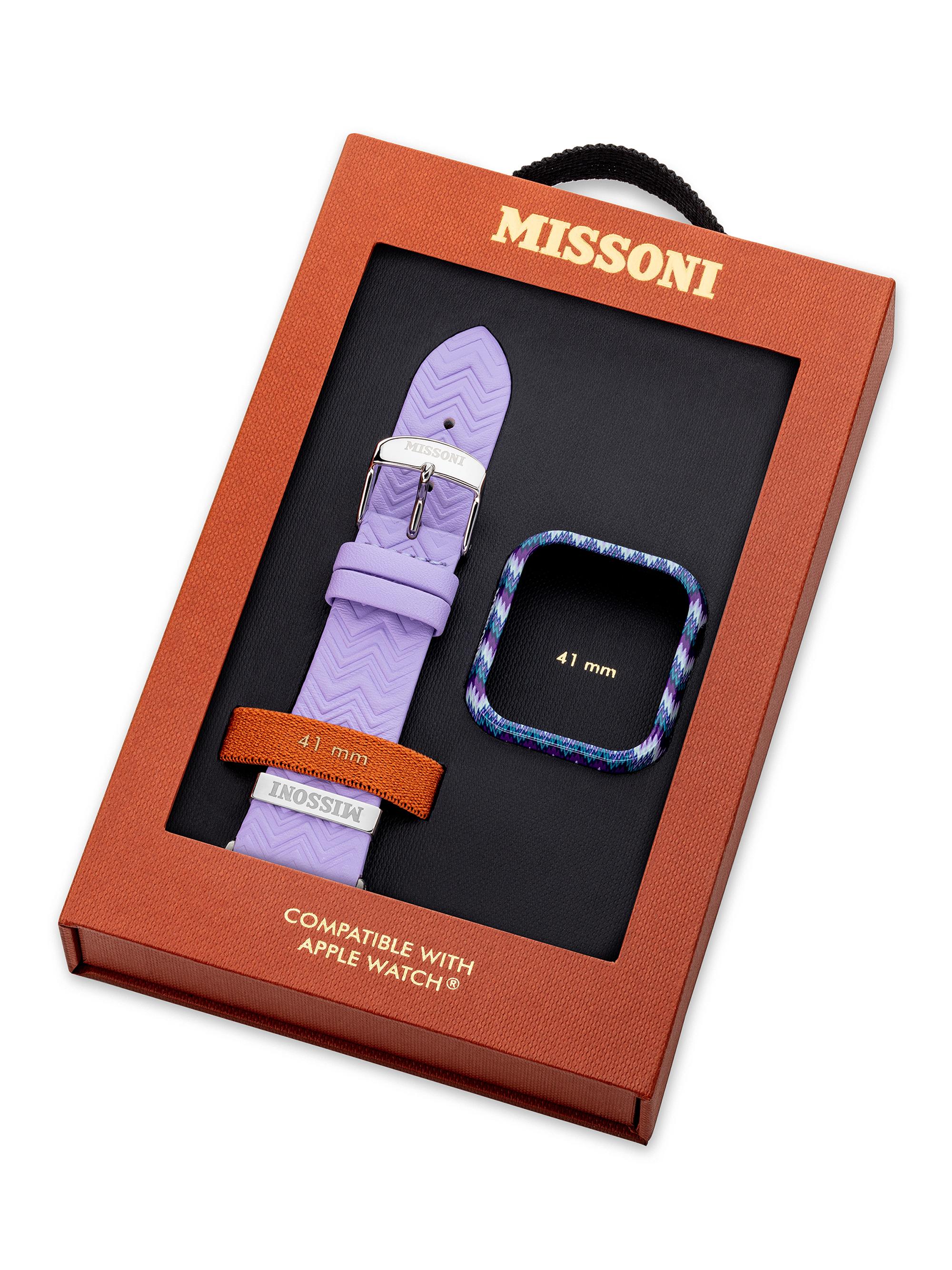 Missoni Apple Watch Band 38-41mm Case Leather Strap Zigzag Light Green Missoni | Accessories | Missoni Apple Watch Band 384mm Case  main image 3