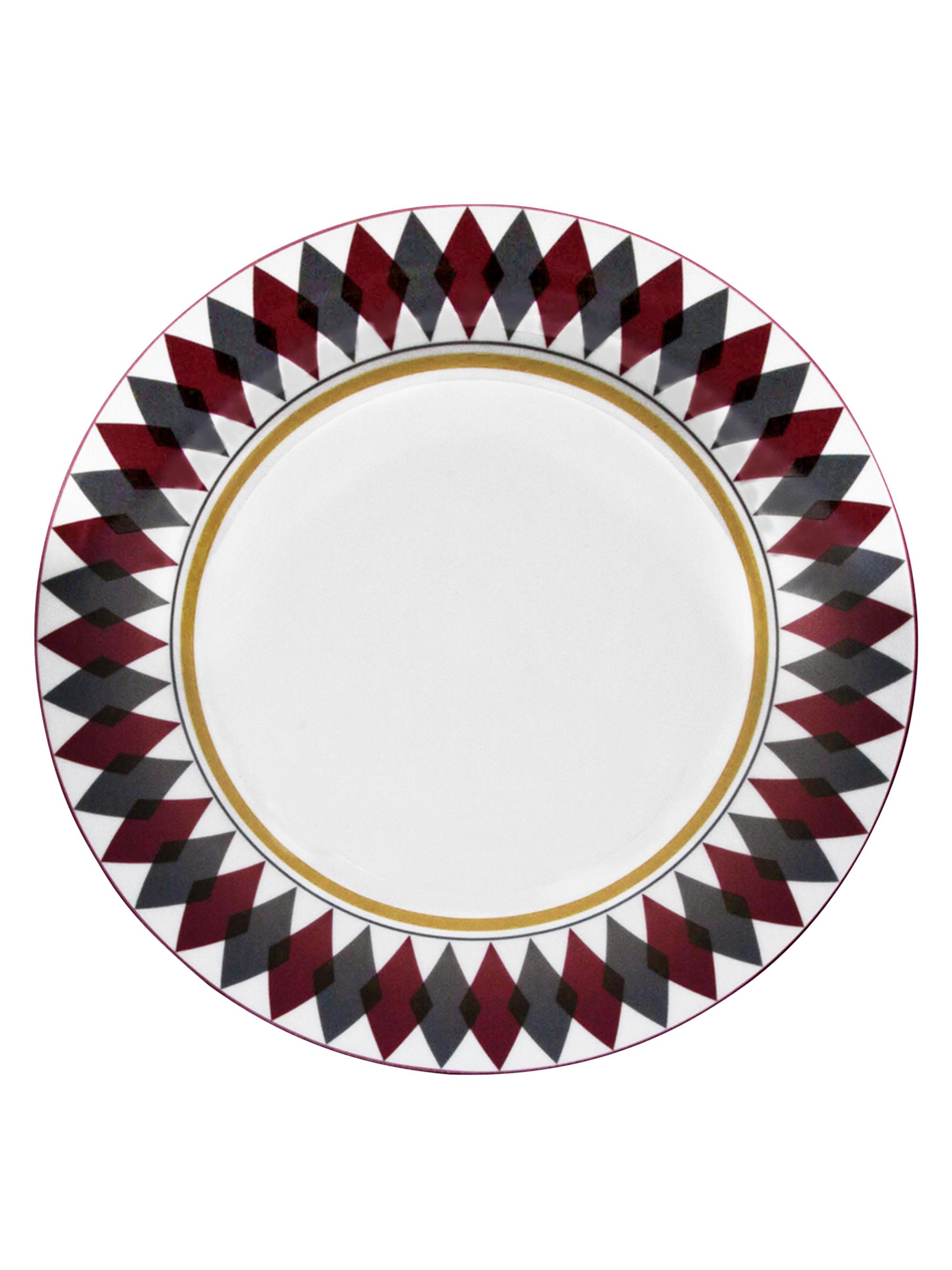 The Lino Armonia Dinner Plate 4-Piece Set - Red