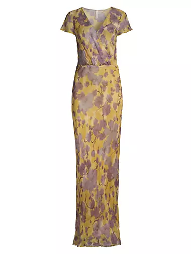 Bernadette Floral Silk Maxi Dress