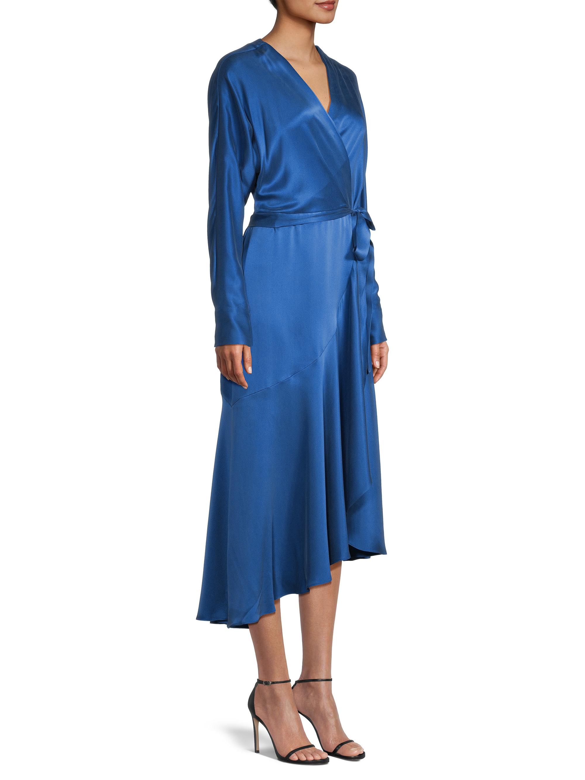 knee length dresses for ladies Ivory Skyline Wrap Midi Dress main image 1